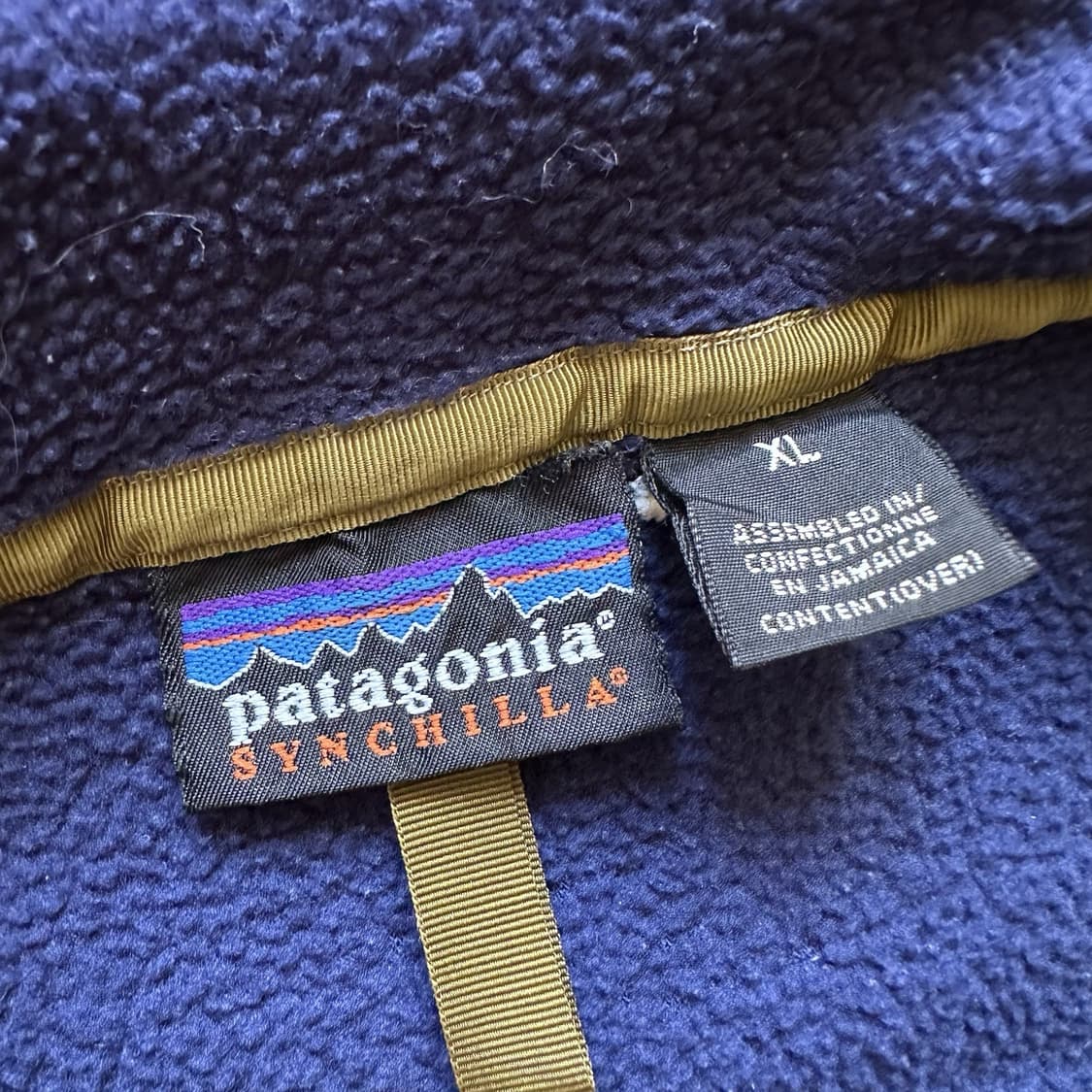 90s 파타고니아 신칠라 스냅-T 네이비 자메이카 상품이미지5