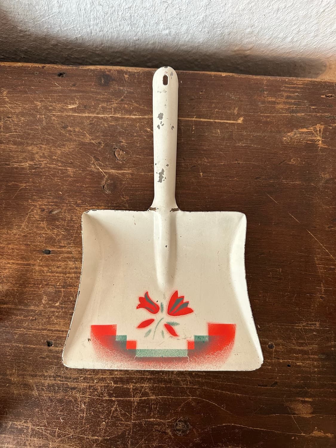 독일)빈티지 붉은꽃 쓰레받이 상품이미지1