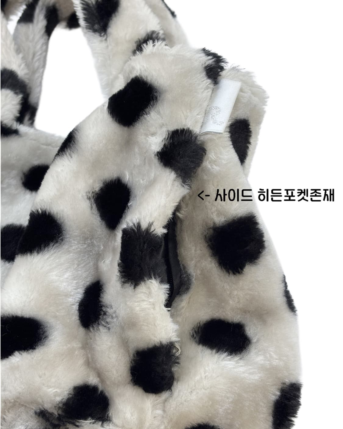 ROOTOTE big polka dot fake fur tote bag 상품이미지2