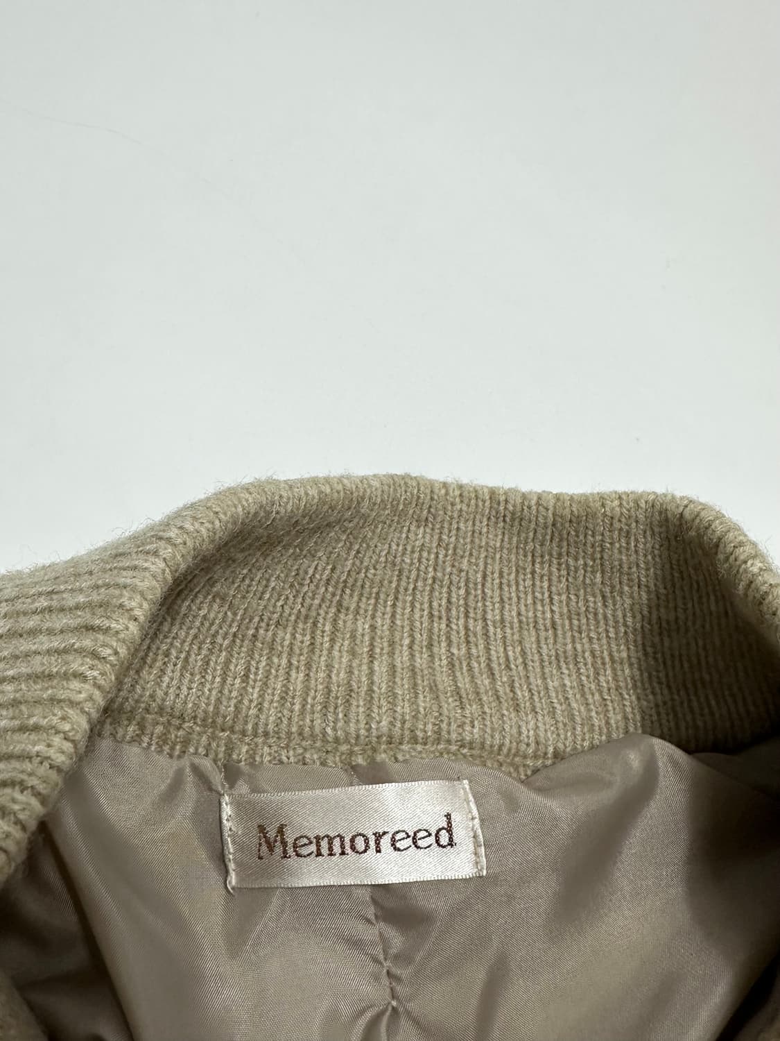 Memoreed 니트 누빔 조끼 집업 자켓 상품이미지6