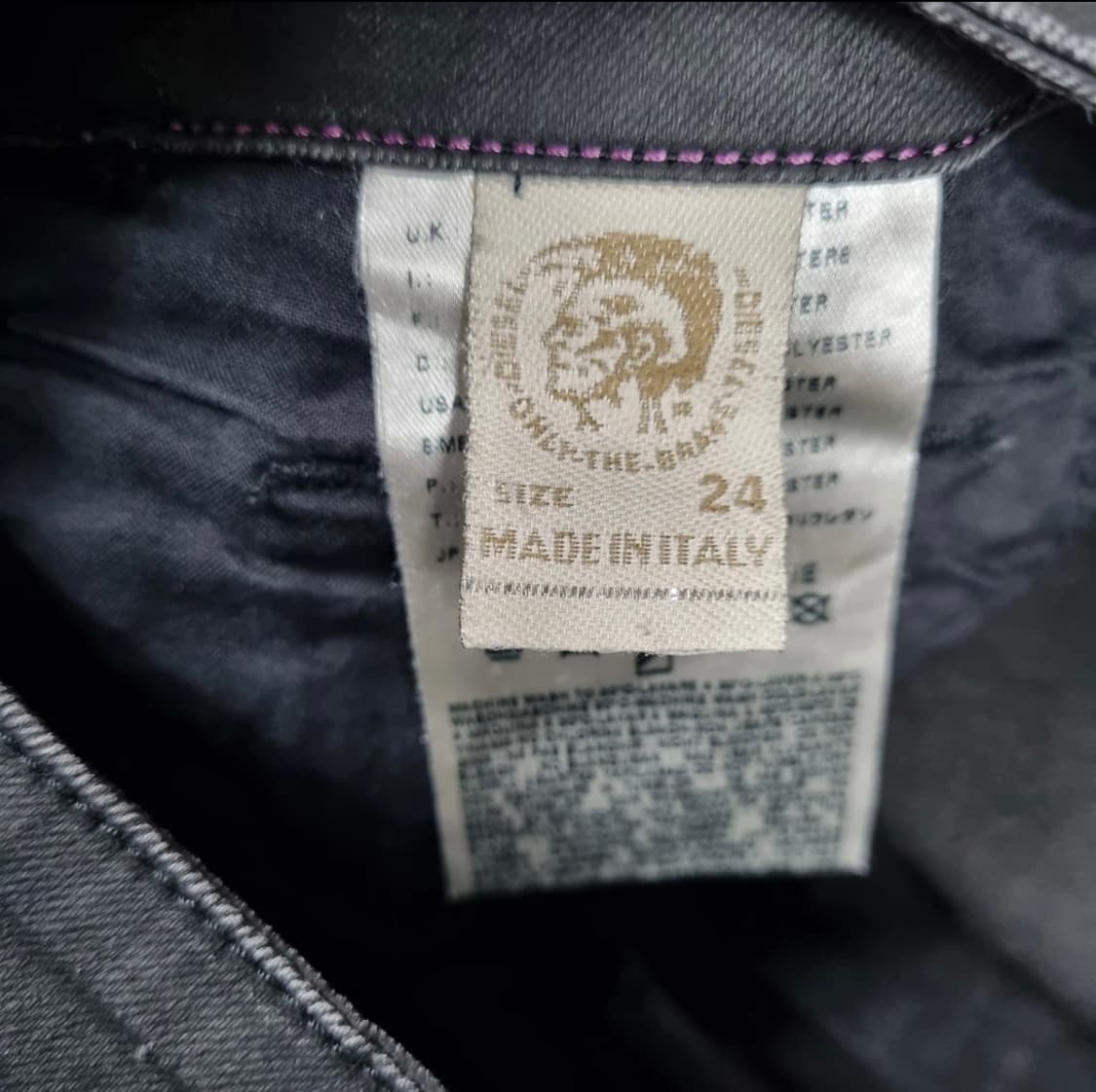 디젤 스키니 로우라이즈 코팅진 상품이미지5