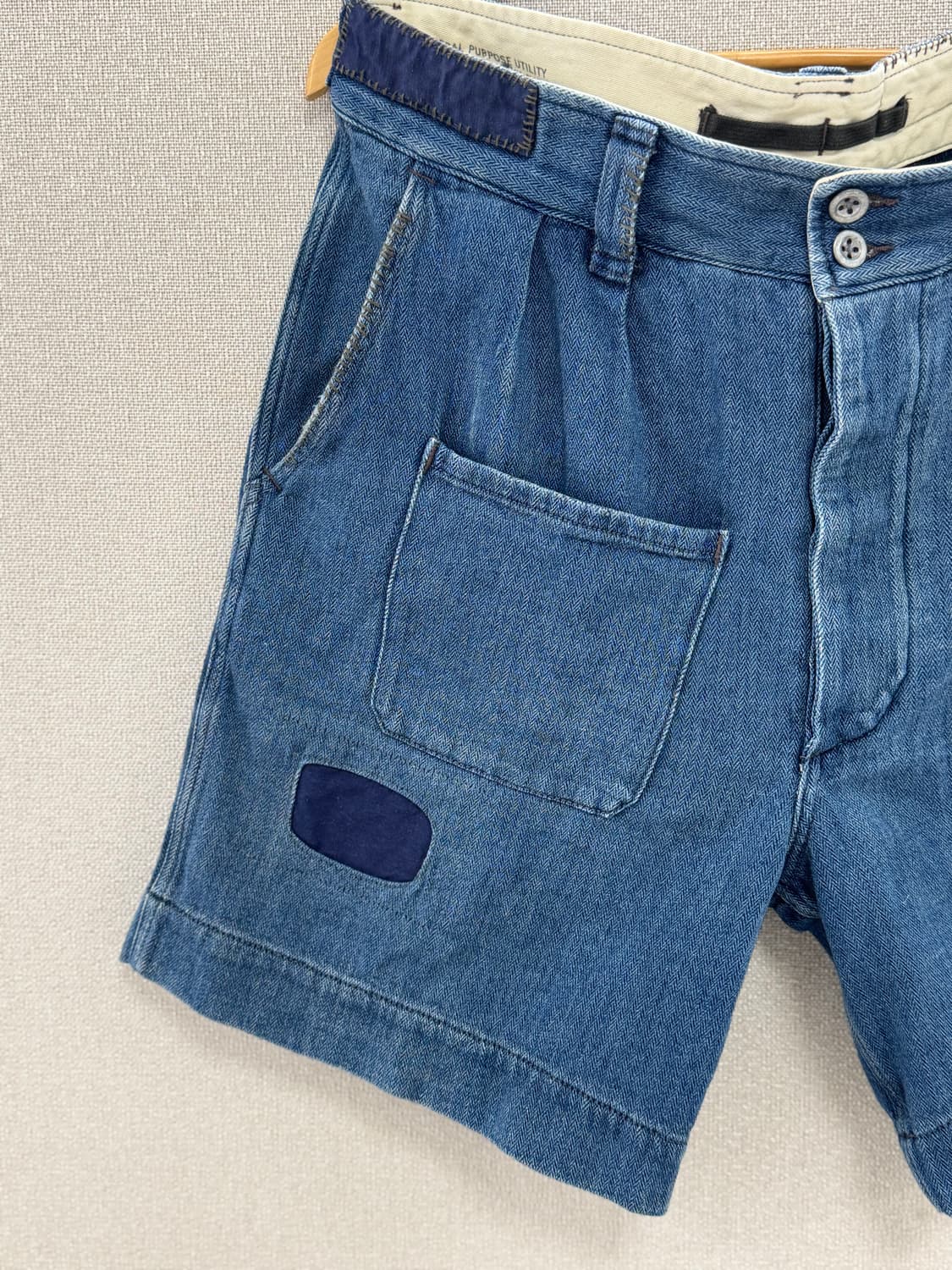 더블알엘 패치워크 헤링본 반바지 / 34 상품이미지3