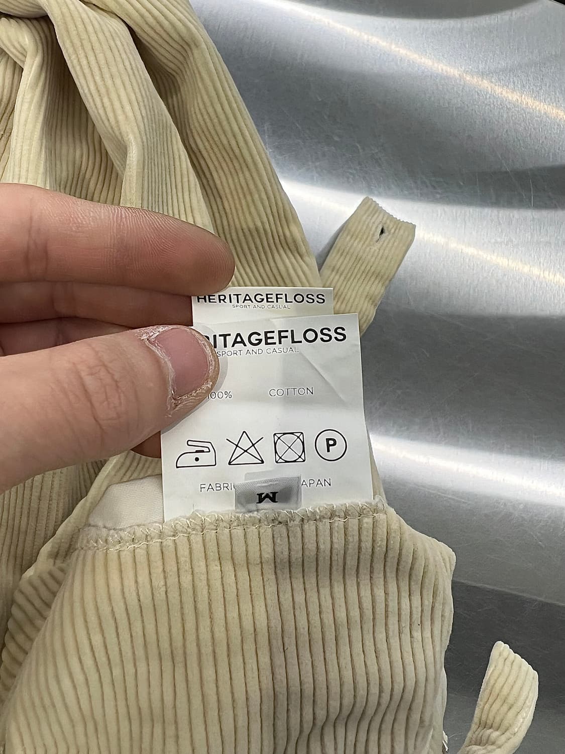 헤리티지 플로스 아이보리 골덴 코듀로이 트라우저 팬츠 상품이미지8
