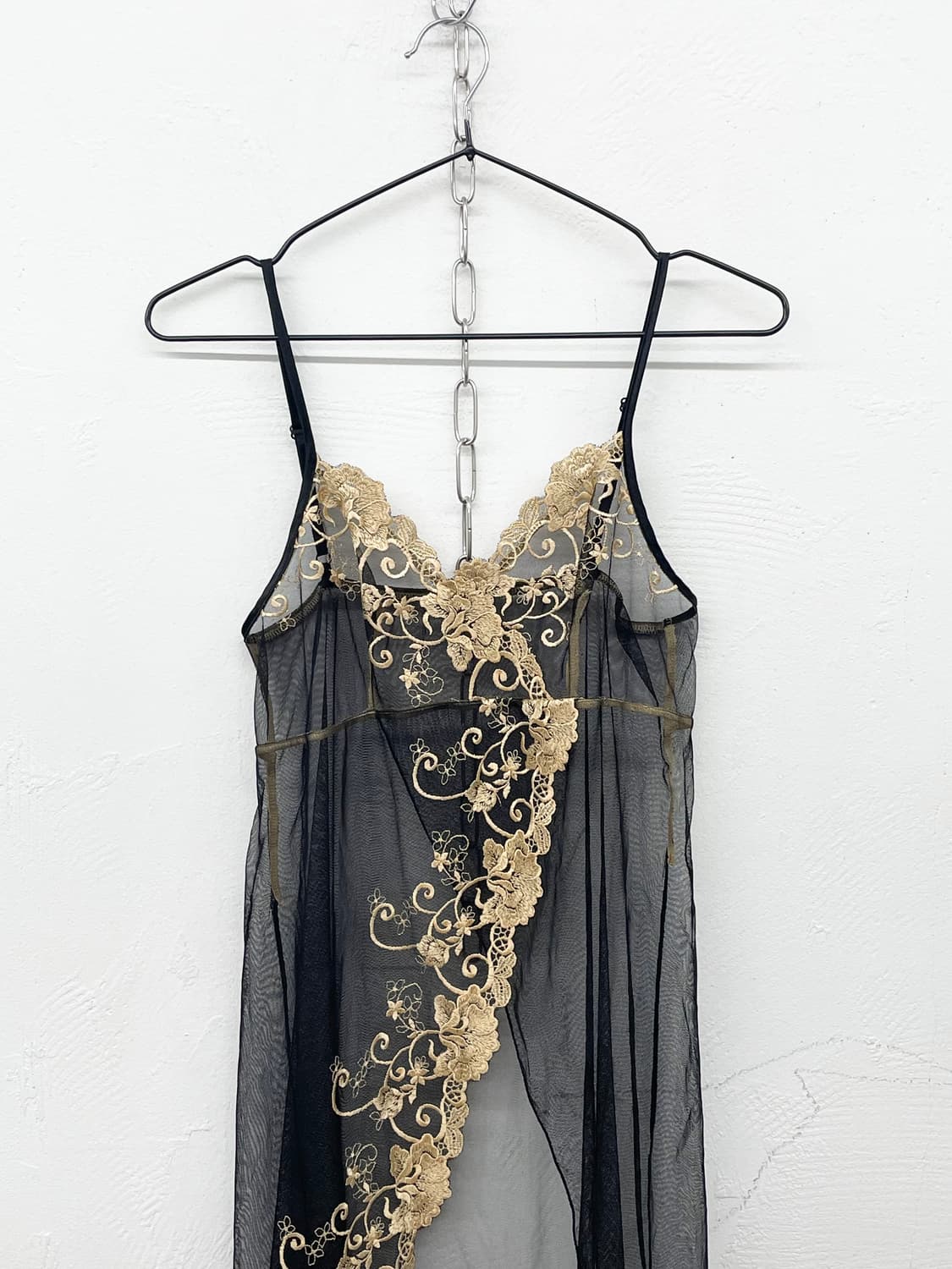 블랙 로즈 레이스 슬립 상품이미지5