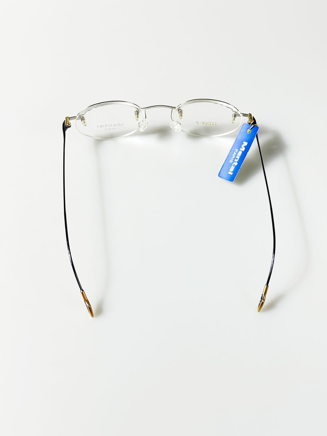 90s MENTAL PARIS 티타늄 무테 라운드 빈티지 안경 상품이미지5