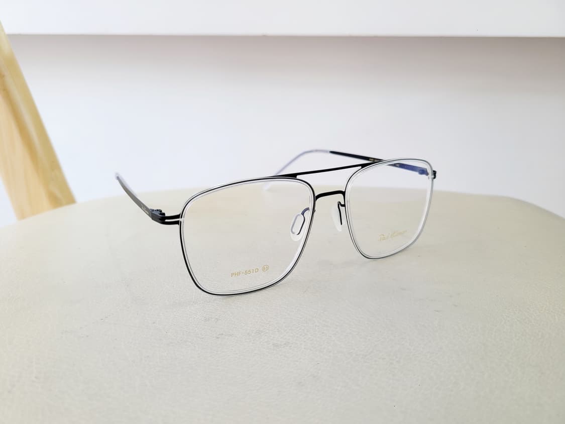 폴휴먼안경(PHF551D 블랙투명 투브릿지) +블루라이트변색렌즈 상품이미지7