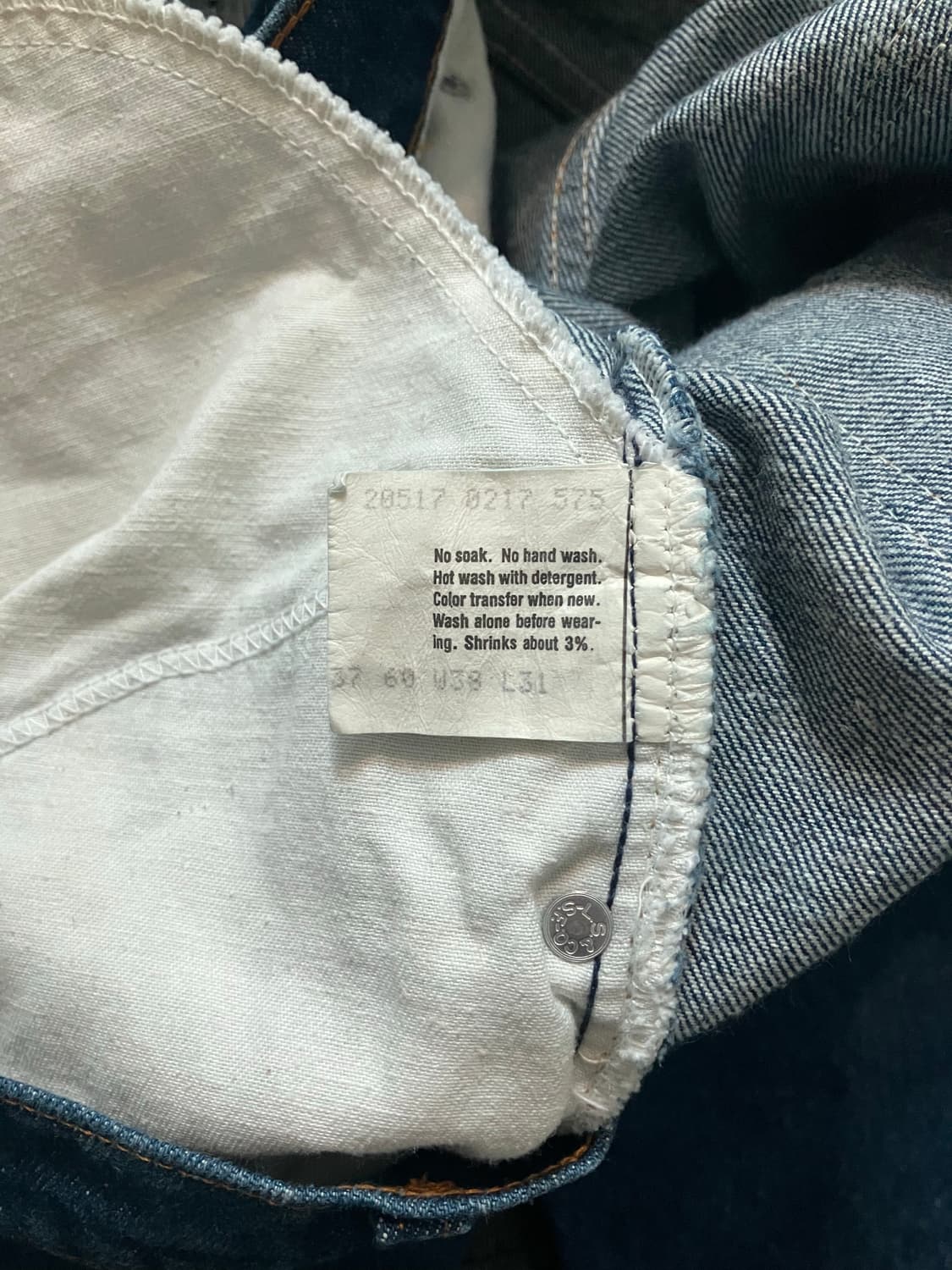 🇺🇸 80s USA 빈티지 리바이스 517 부츠컷 데님 팬츠 상품이미지7