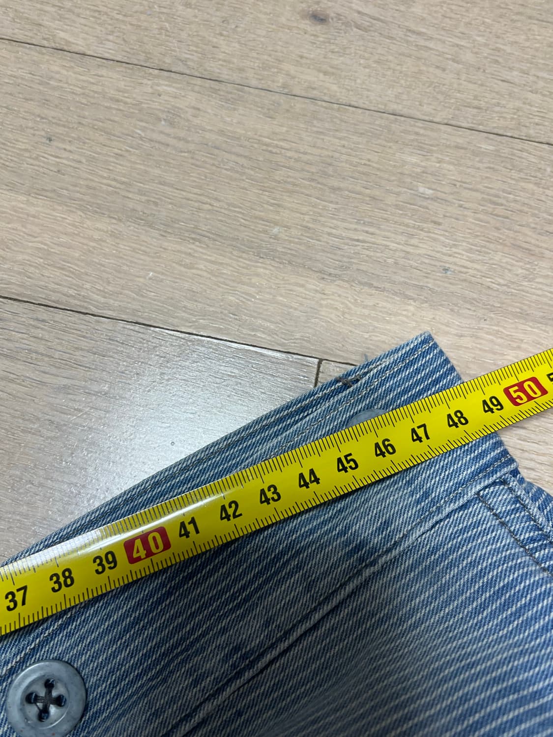 RRL 빈티지 파이브포켓 리페어 인디고 팬츠 36x32 판매 상품이미지3