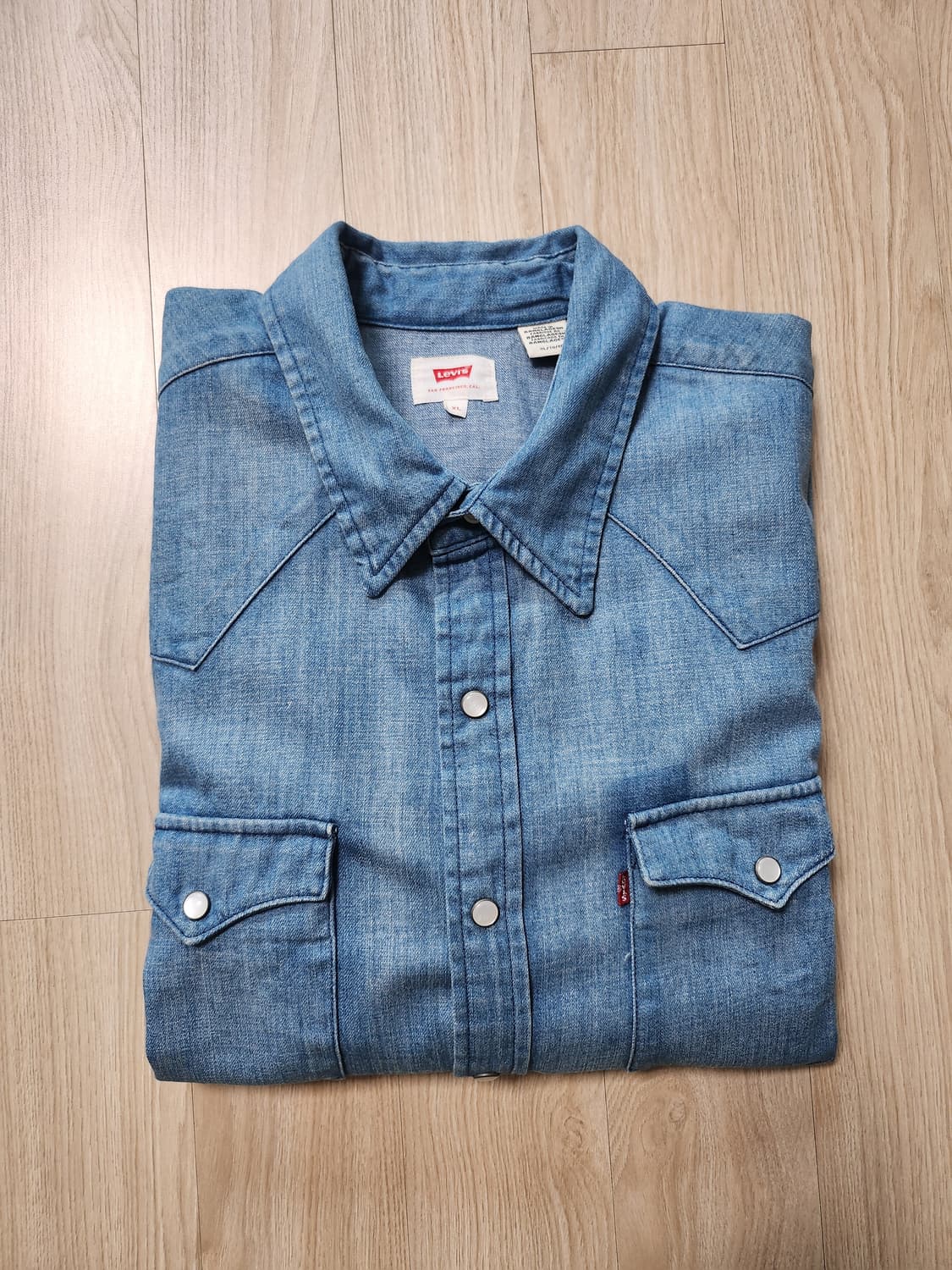 리바이스 워싱데님셔츠 (XL 상품이미지4