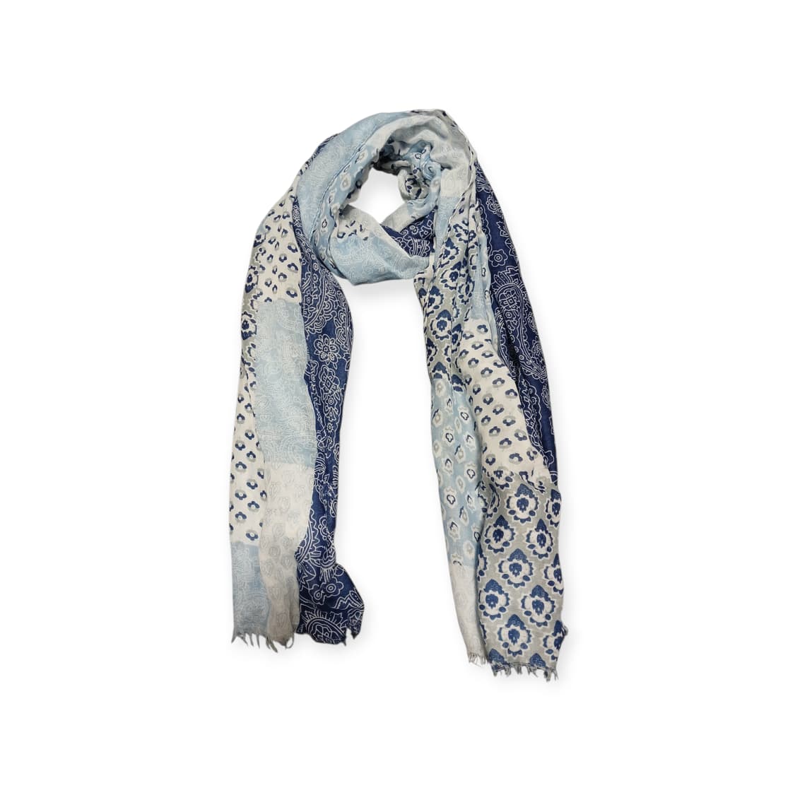 모리걸 하구미 블루 패턴 스카프  상품이미지1
