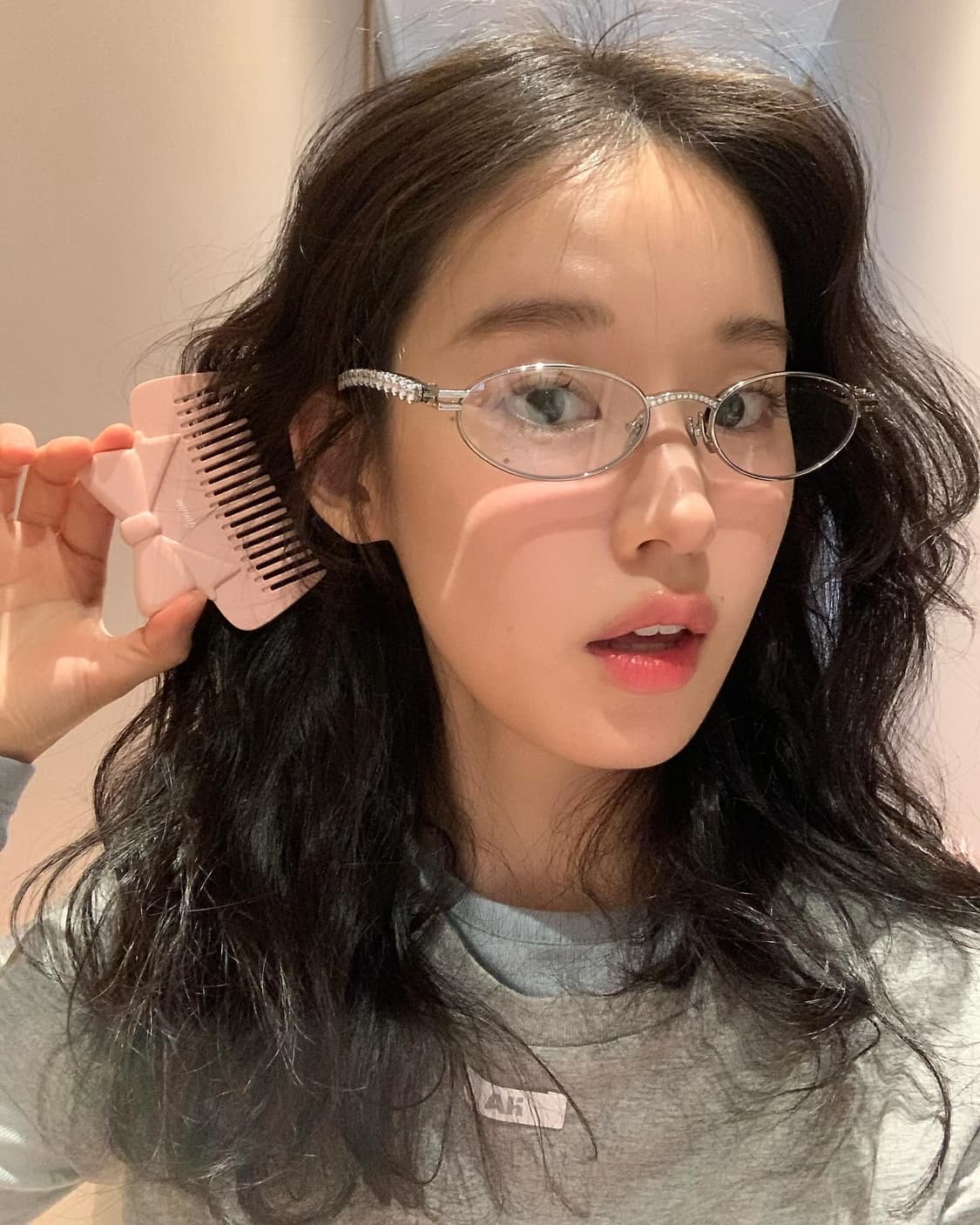 (급처) 젠틀 몬스터 x 제니 젠틀 살롱 바레트 02 실버 메탈 클리어 상품이미지4