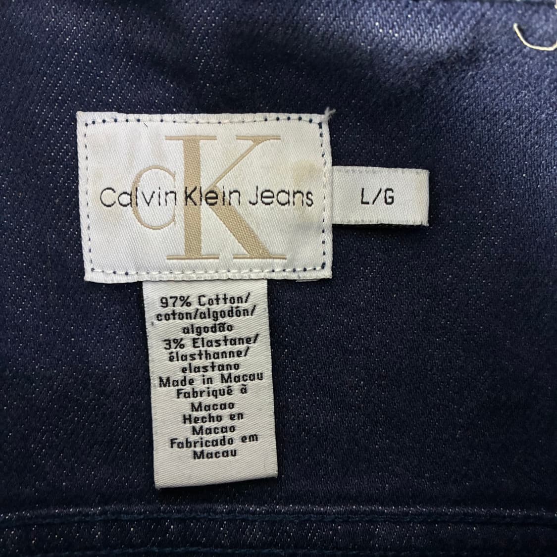 Calvin klein  캘빈클라인 코튼 파이톤 트러커 자켓   상품이미지5