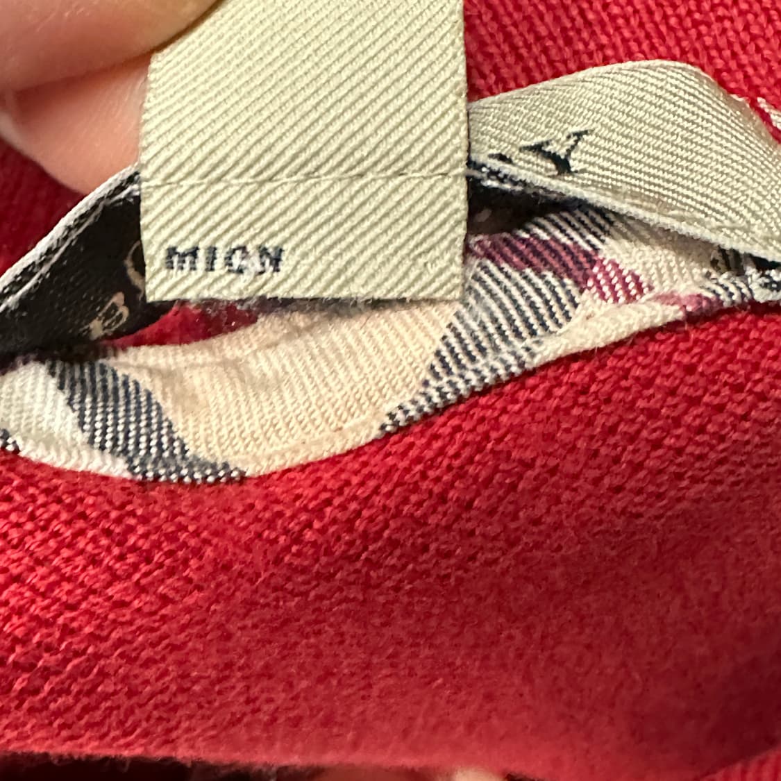 버버리 정품 레드 폴로티셔츠  상품이미지5