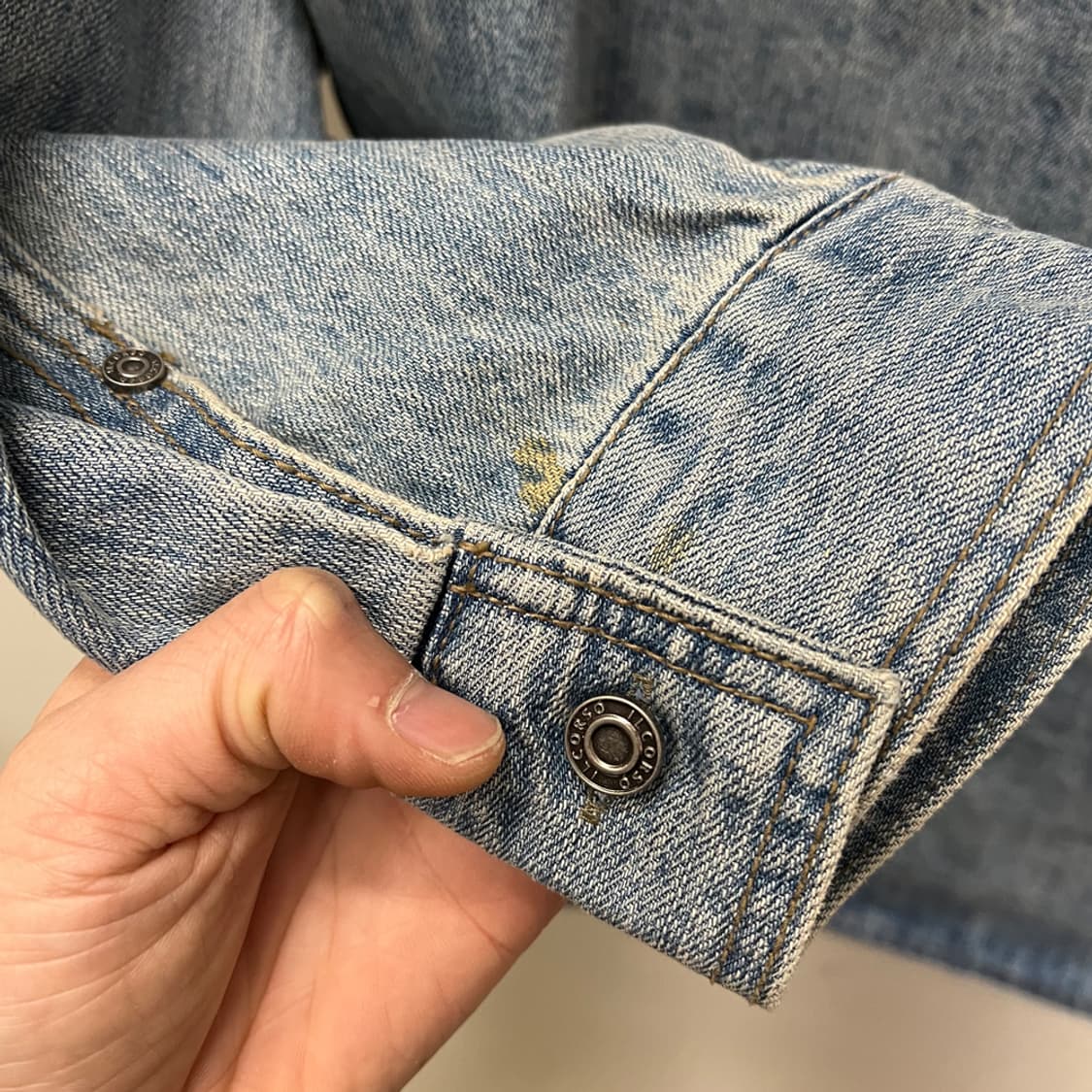 ILCORSO 일꼬르소 오버핏 데님 셔츠 자켓 105 상품이미지5