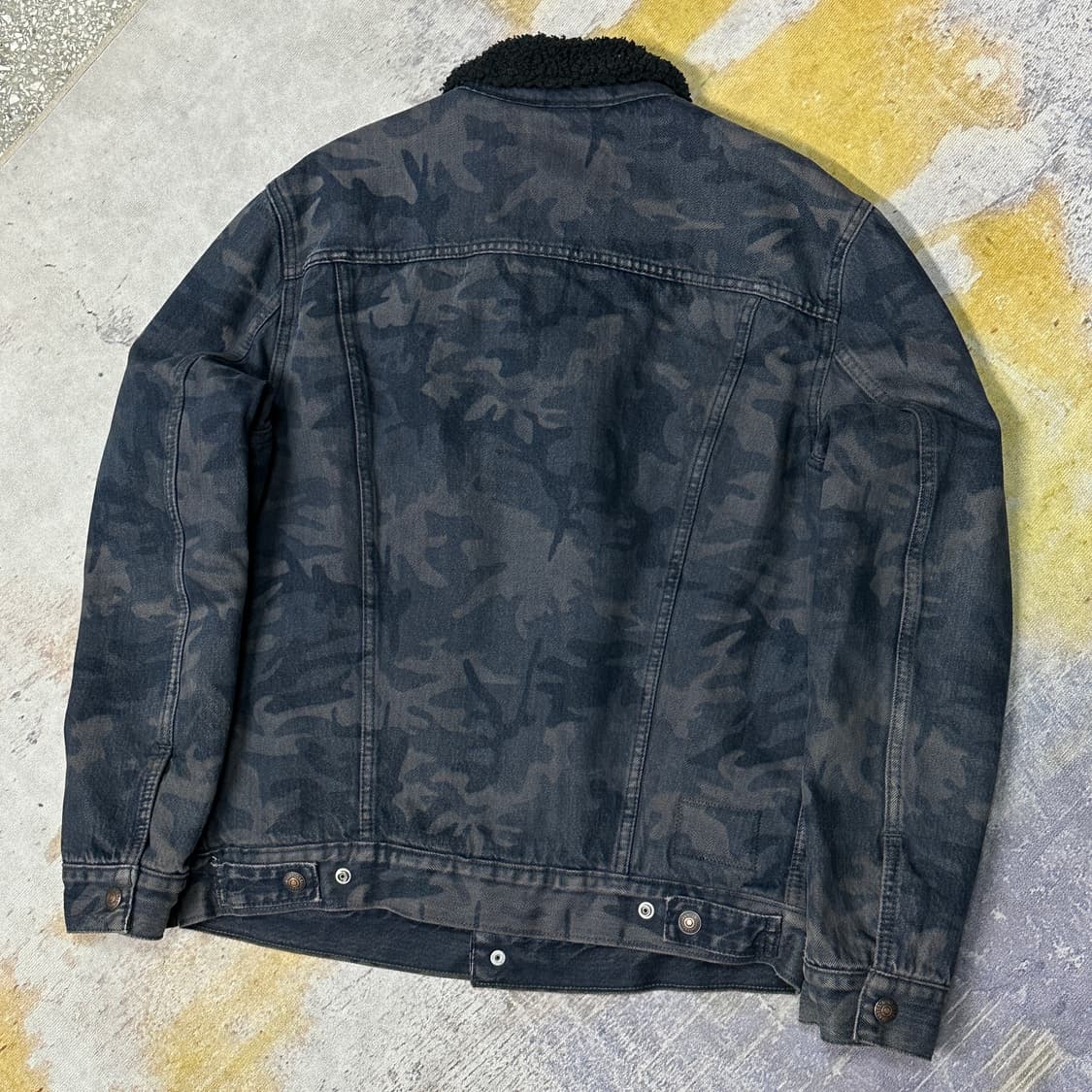 리바이스 카모플라쥬 양털 데님자켓 m 상품이미지3