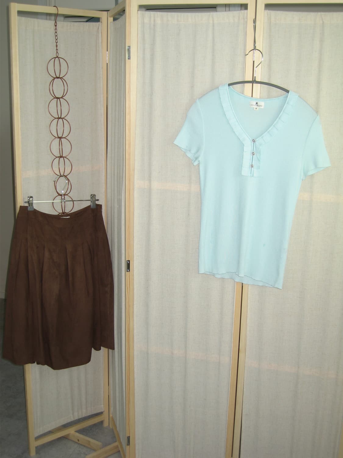 Courreges 꾸레쥬 니트 반팔 블라우스 상품이미지5