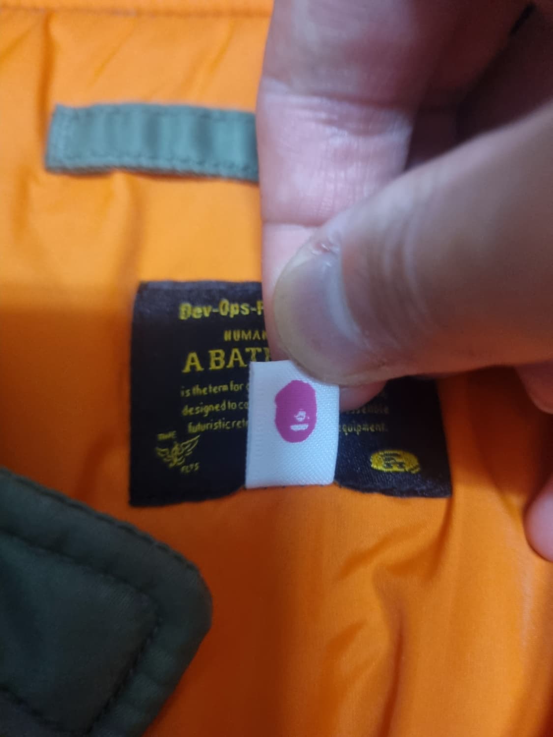 [판매] 베이프 BAPE 샤크 타이거 하프 ma-1 자켓 상품이미지6