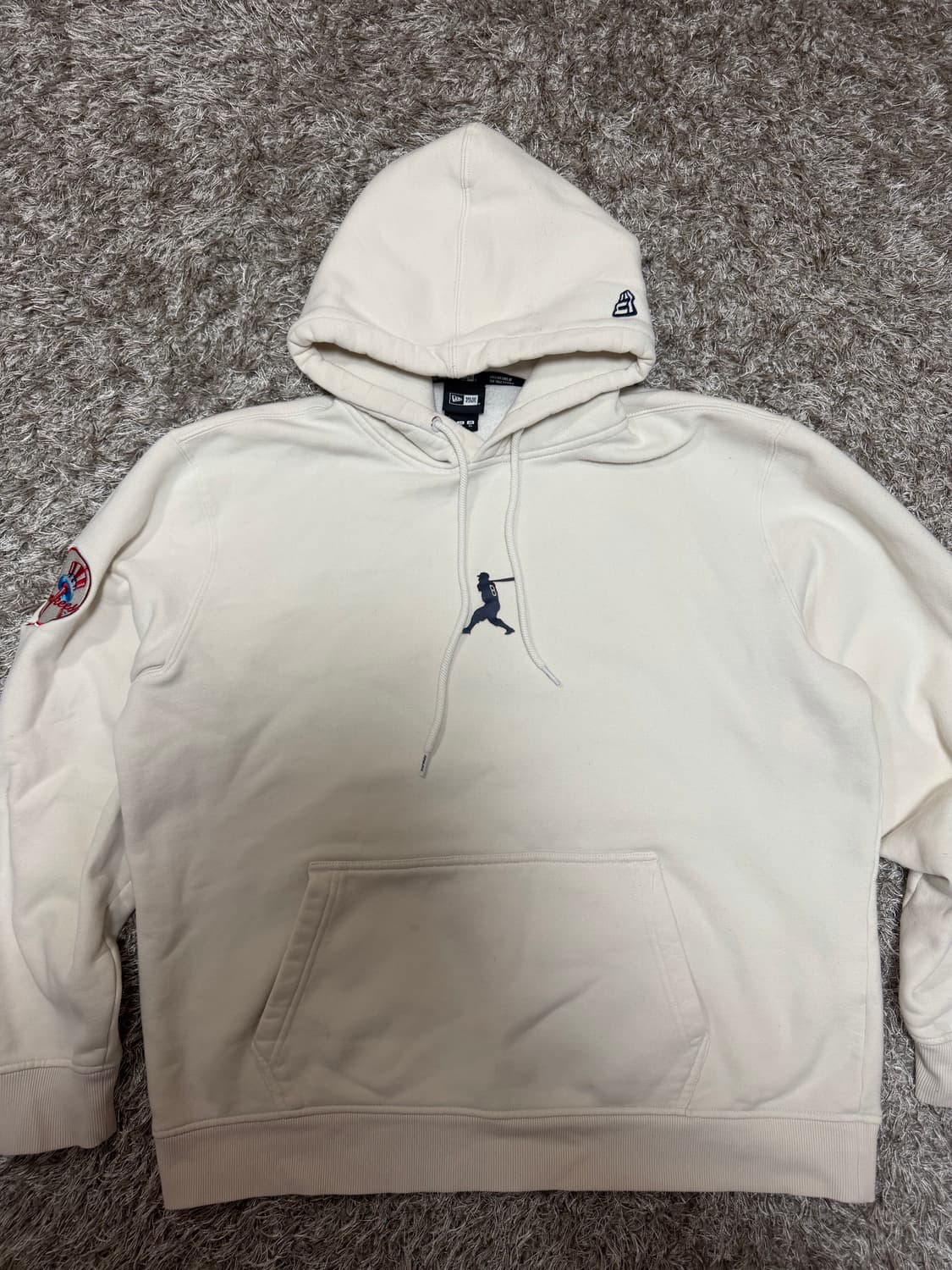 [110] 뉴에라 양키스 아이보리 안기모 후드티 상품이미지2