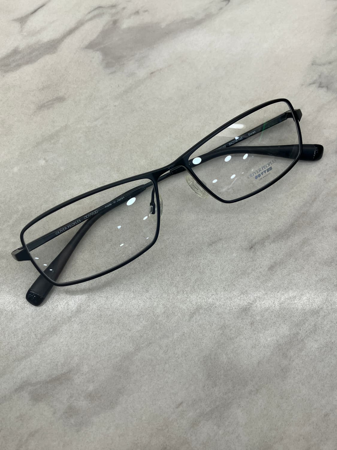 올리버피플스 Oliver Peoples 블랙 스퀘어 메탈 안경 상품이미지1