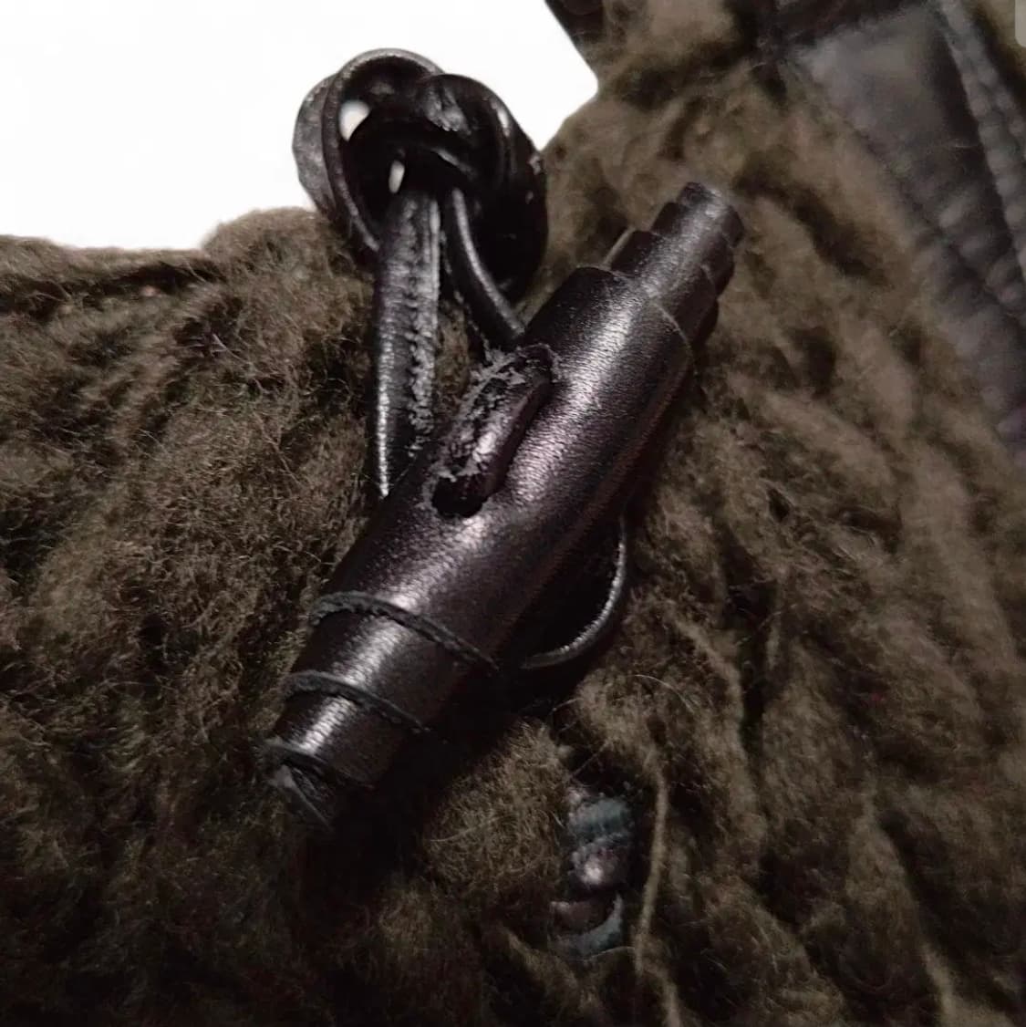 요지 야마모토 와이즈 케이블 니트 토트백 상품이미지4