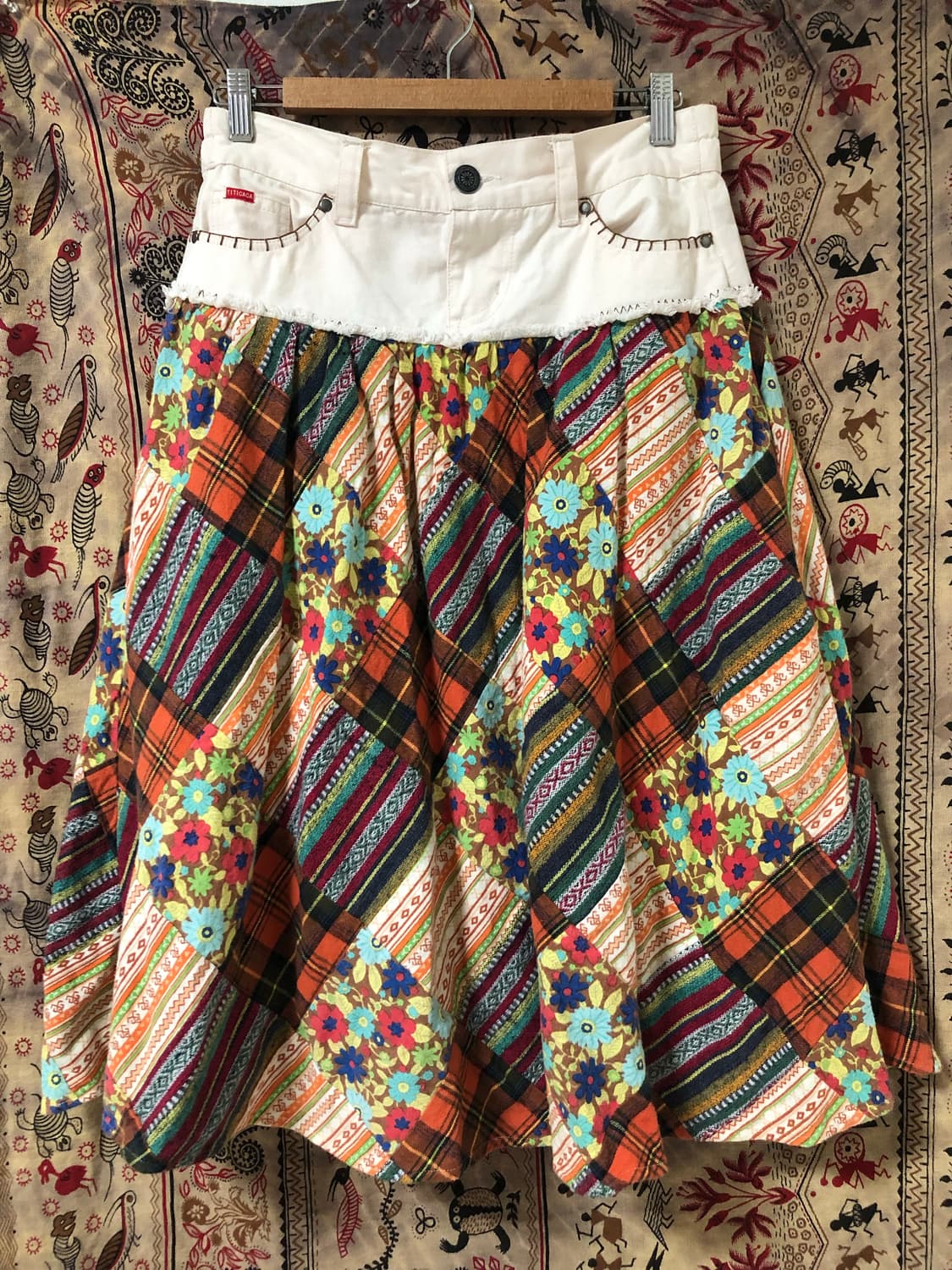 TITICACA patchwork skirt 상품이미지1