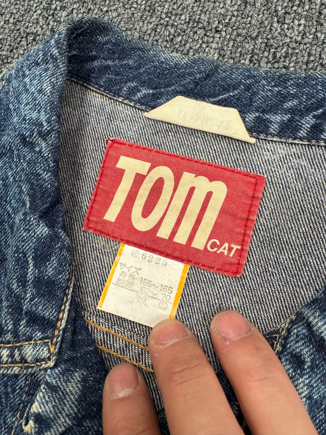 Tom cat 빈티지 데님자켓 상품이미지3