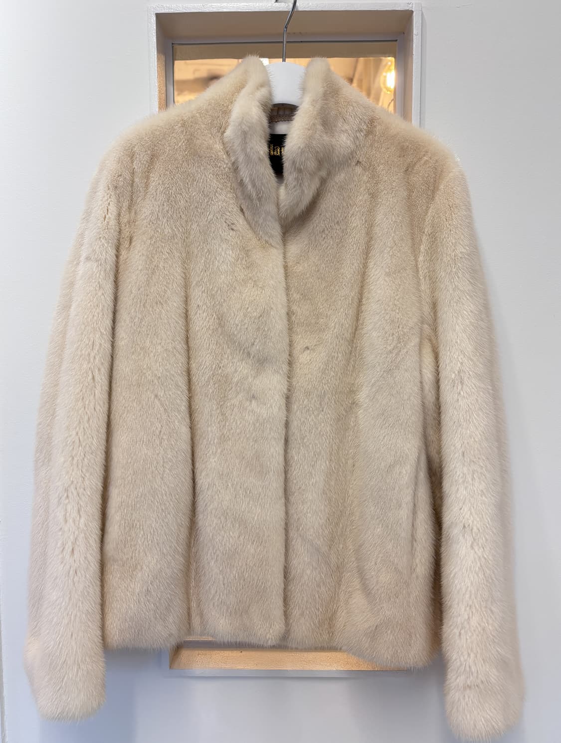 아이보리 밍크 퍼 자켓 상품이미지5
