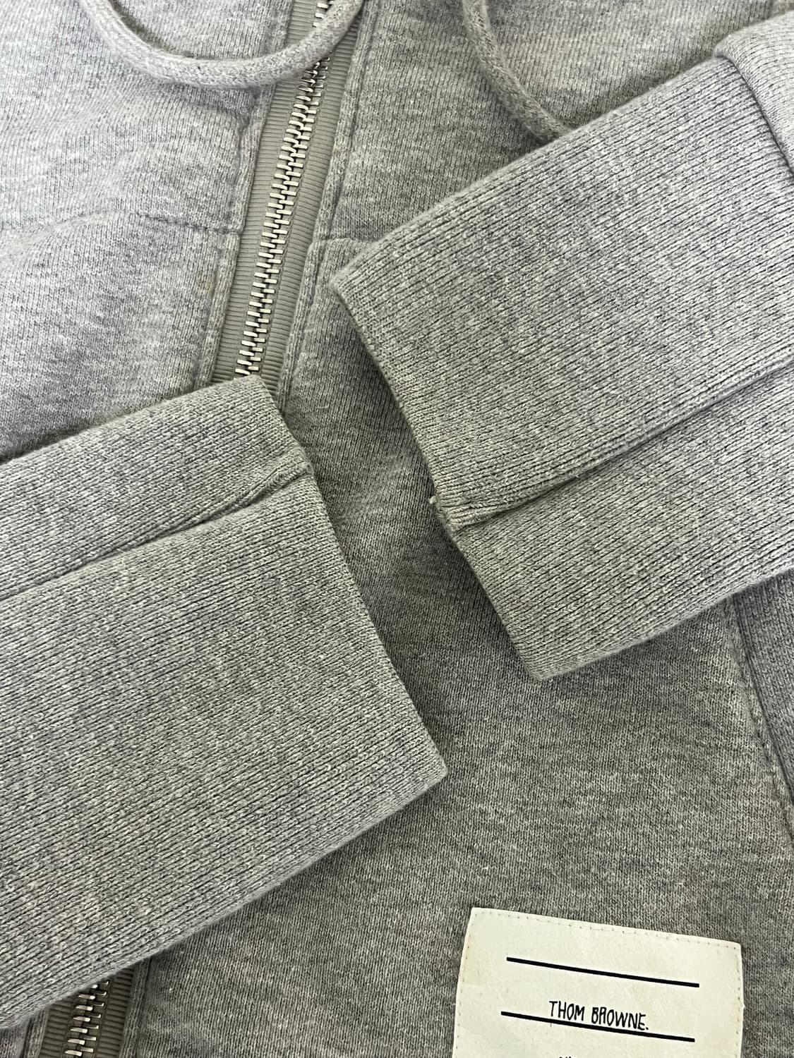 [정품] 2 톰브라운 사선 후드집업 그레이 상품이미지4