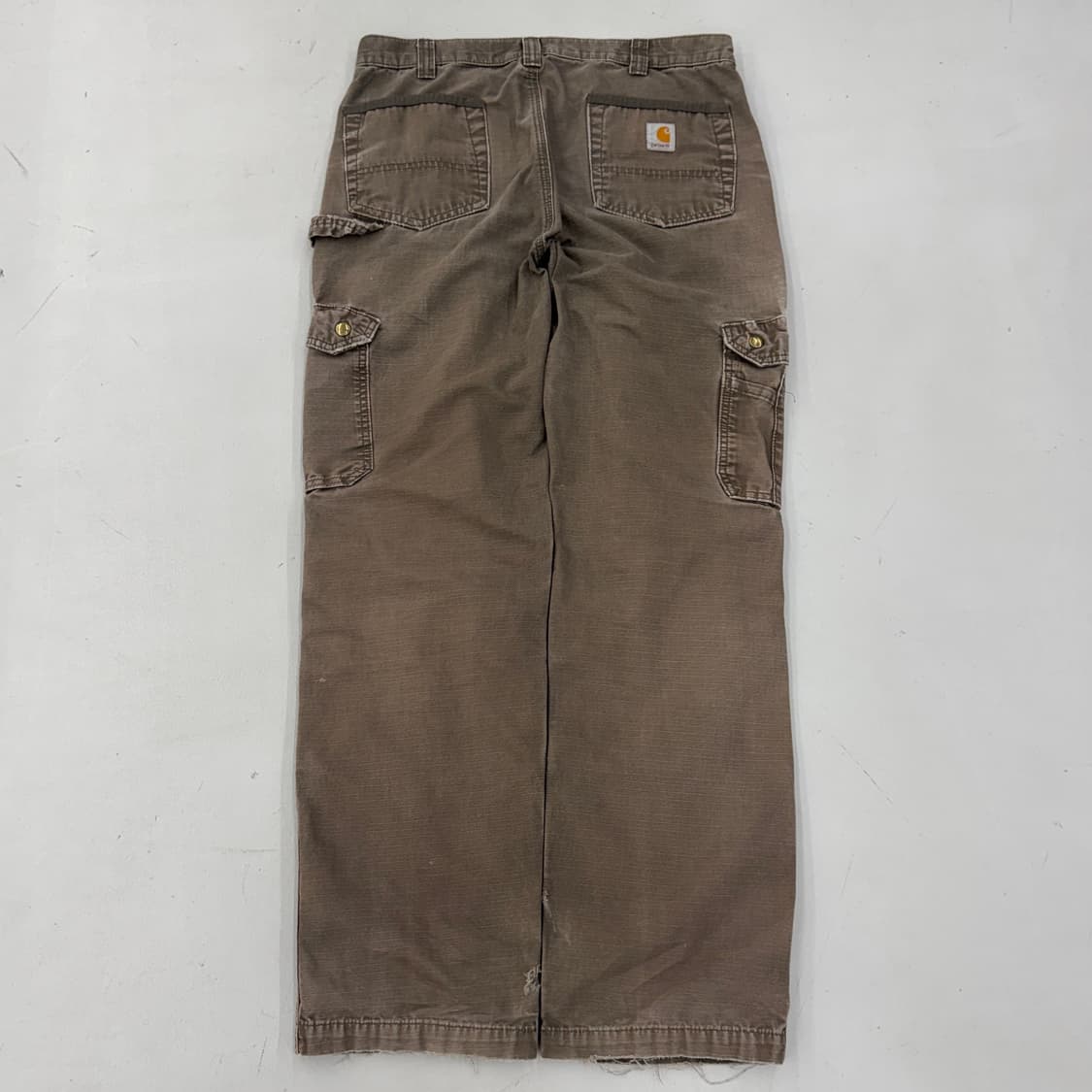 칼하트 OG 카펜터 다크브라운 페이딩 탄창 워크 카고팬츠 상품이미지3