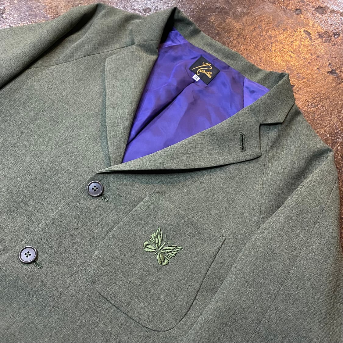 (M) 니들스 올리브 그린 셋업 수트 상품이미지3