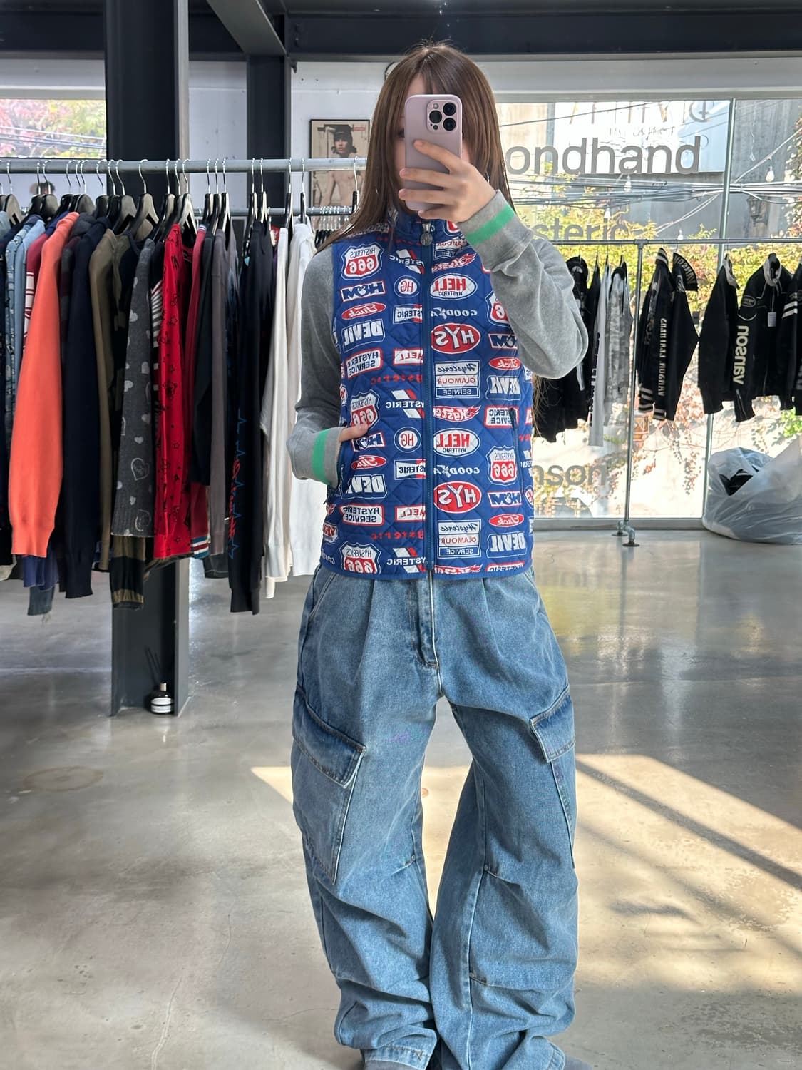 히스테릭글래머 HYS Service 퀼팅 베스트 상품이미지2