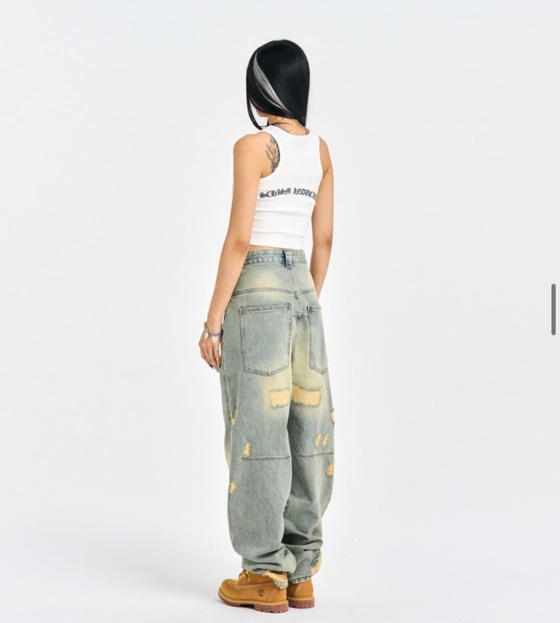 스키즘인듀싱 데미지 진 M 상품이미지4