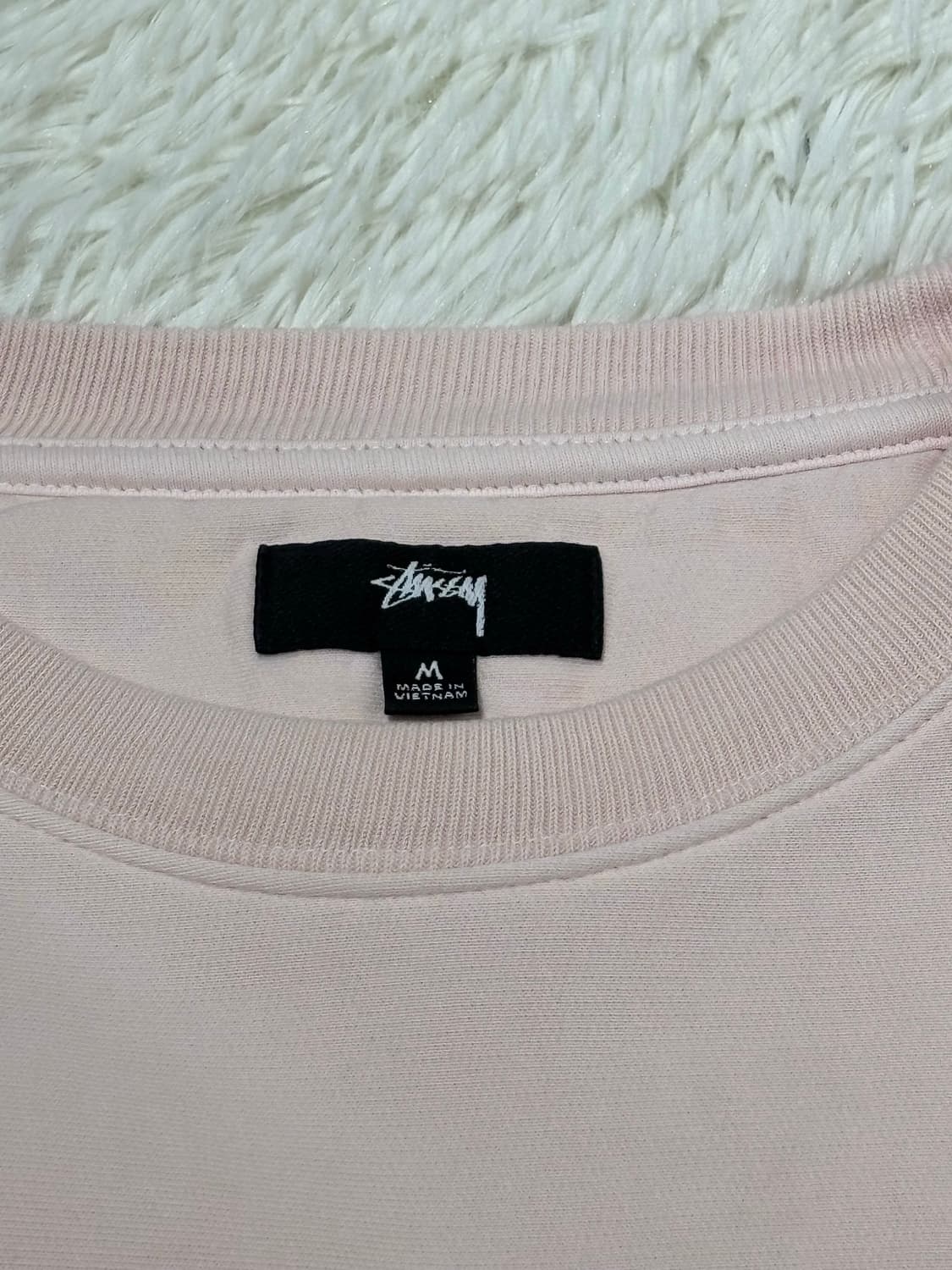 스투시 베이비핑크 베이직 맨투맨 상품이미지7