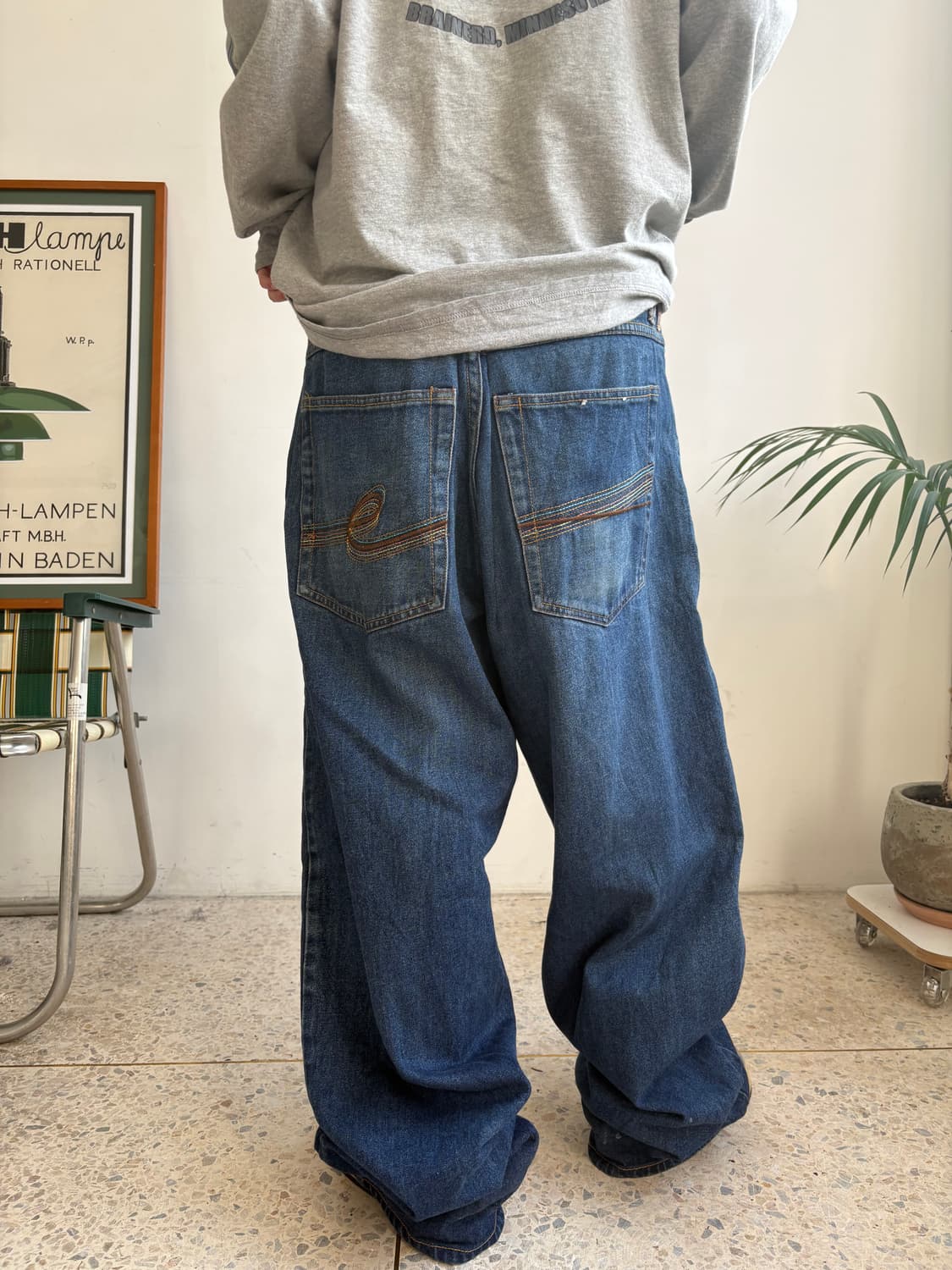 90s’빈티지 자수 힙합팬츠 상품이미지4