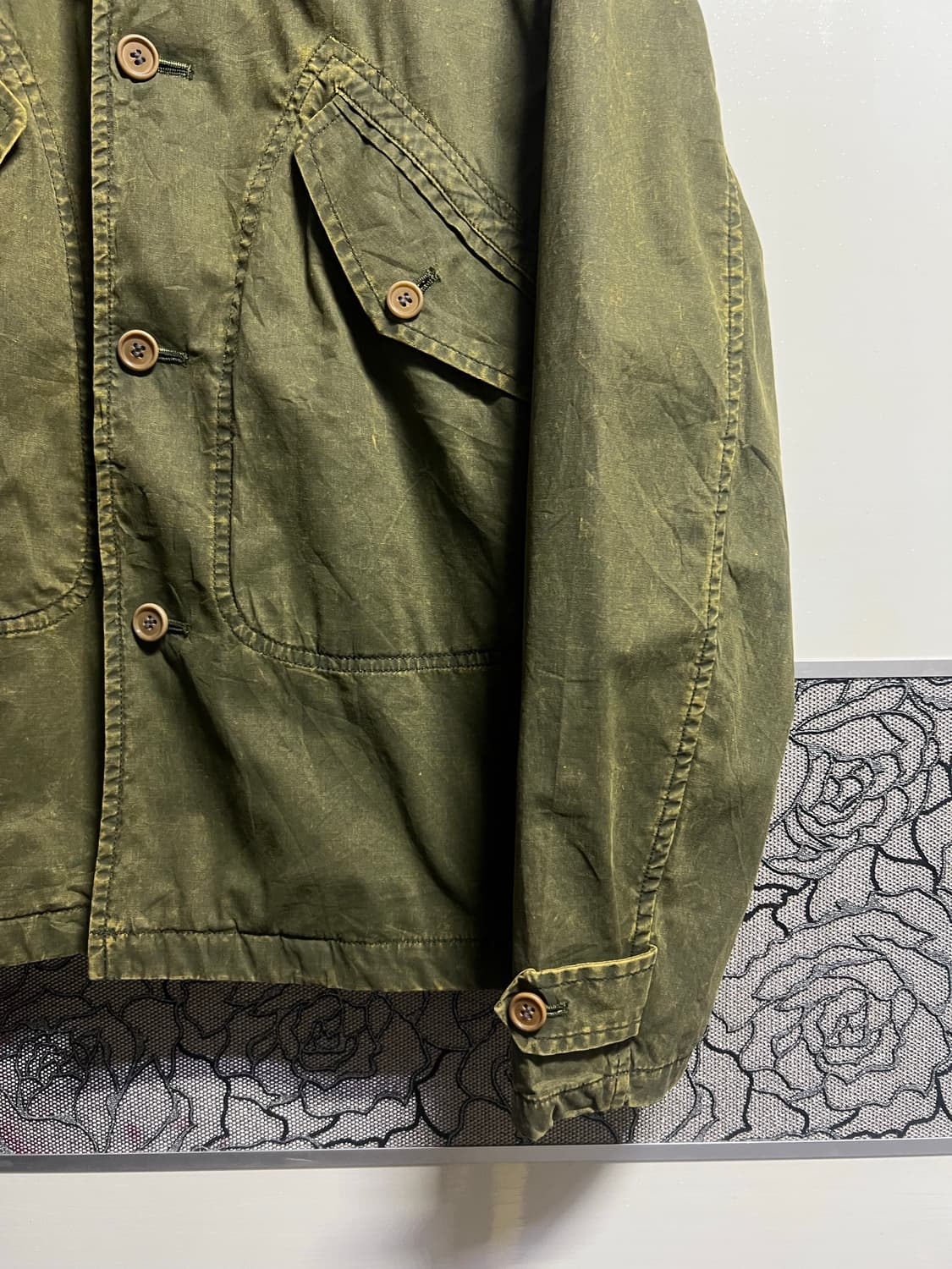 05ss 꼼데가르송 옴므 그린 헌팅자켓 상품이미지3