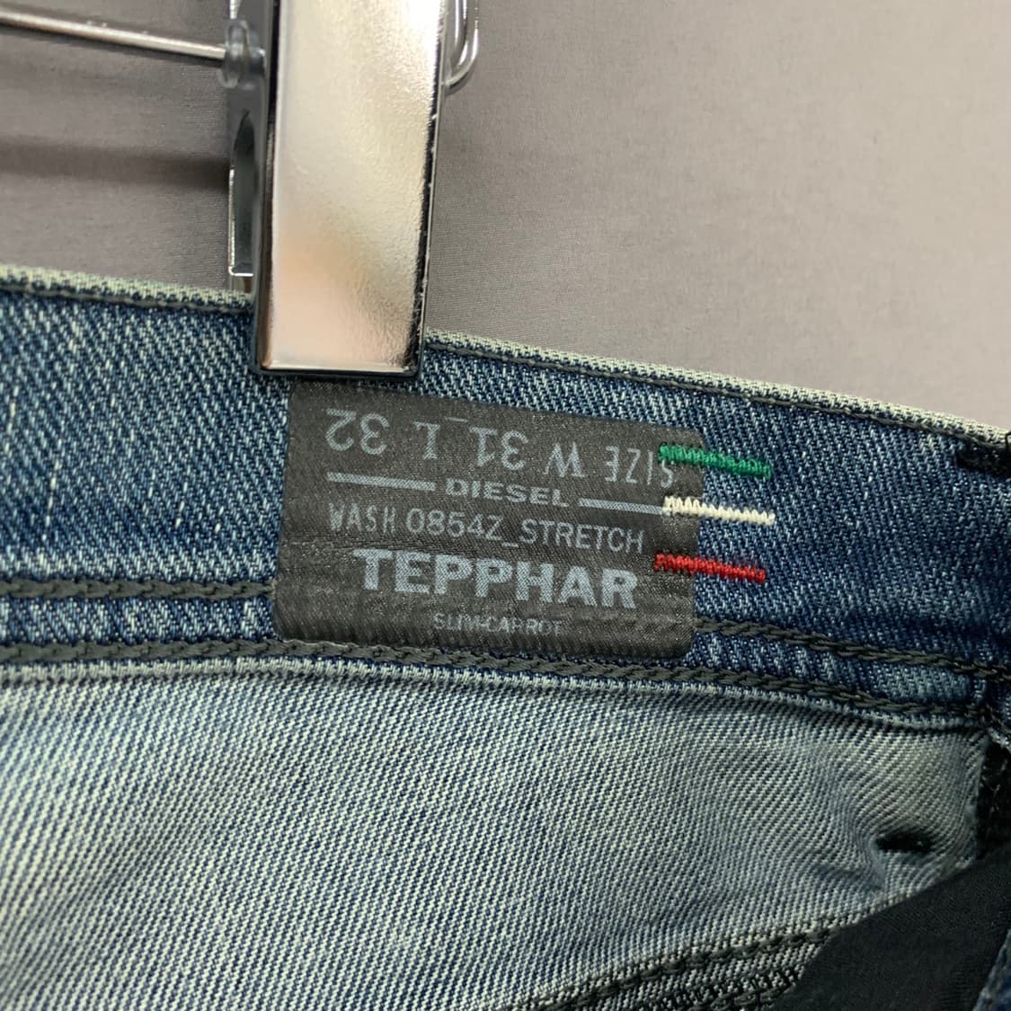 31인치 디젤 tepphar 슬림 케롯핏 데미지 스판 데님 청바지 상품이미지7