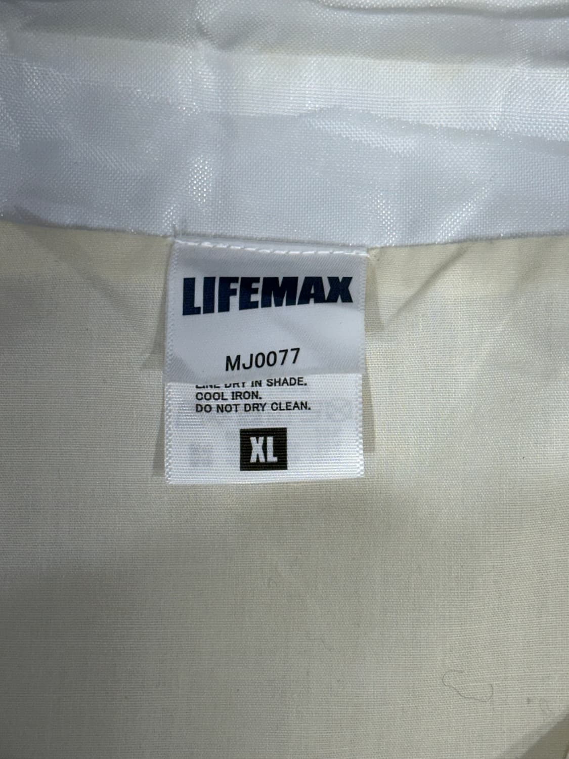 Lifemax 빈티지 화이트 오버핏 코치 자켓 바람막이 XL 상품이미지7
