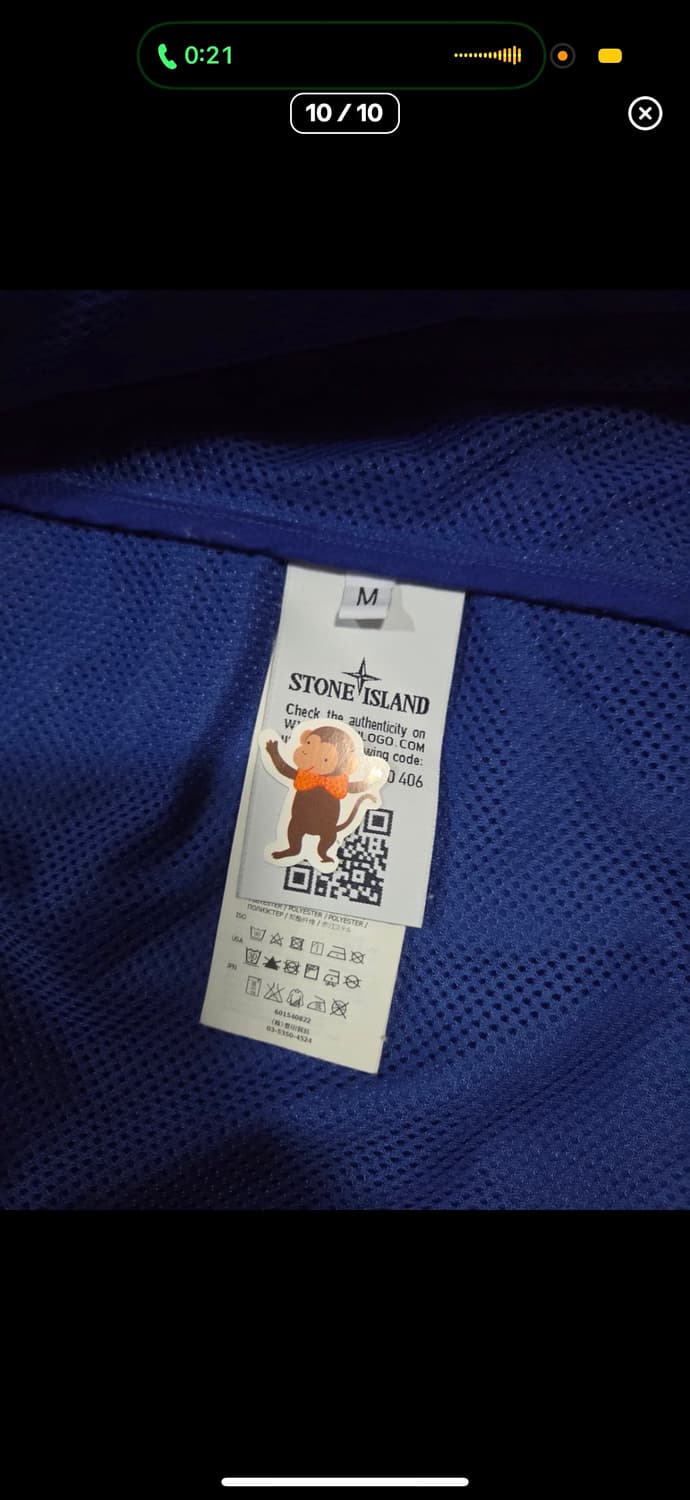 스톤아일랜드 마이크로랩스 자켓 (아비오블루, M) 상품이미지10