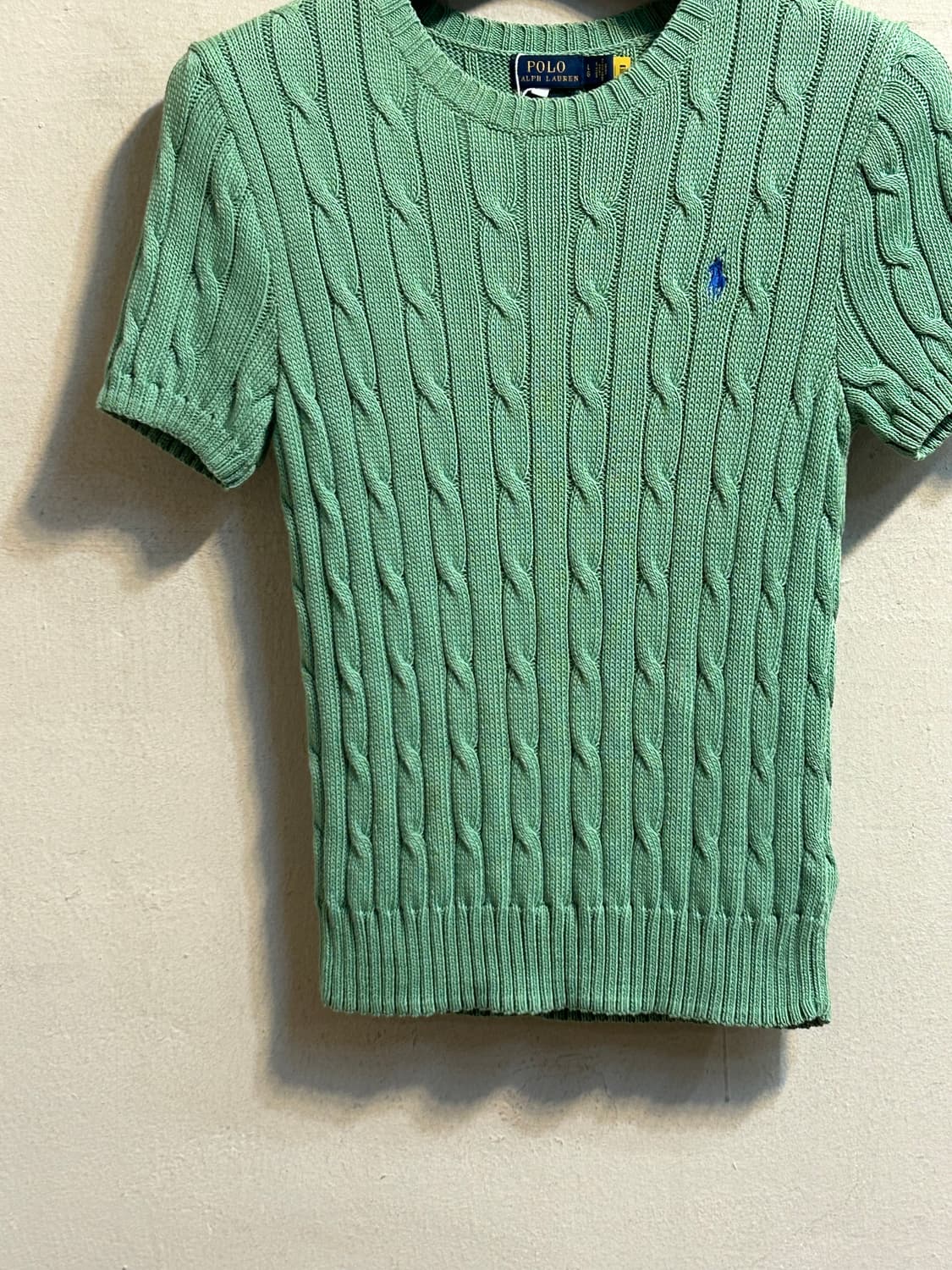 폴로 랄프로렌 코튼 케이블 반팔 니트 상품이미지3