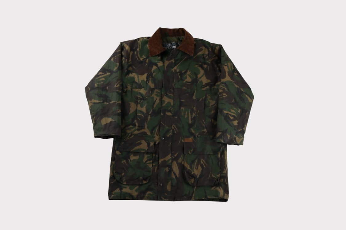 [L] OPENAIR 빈티지 UK 카모 왁스자켓 상품이미지1