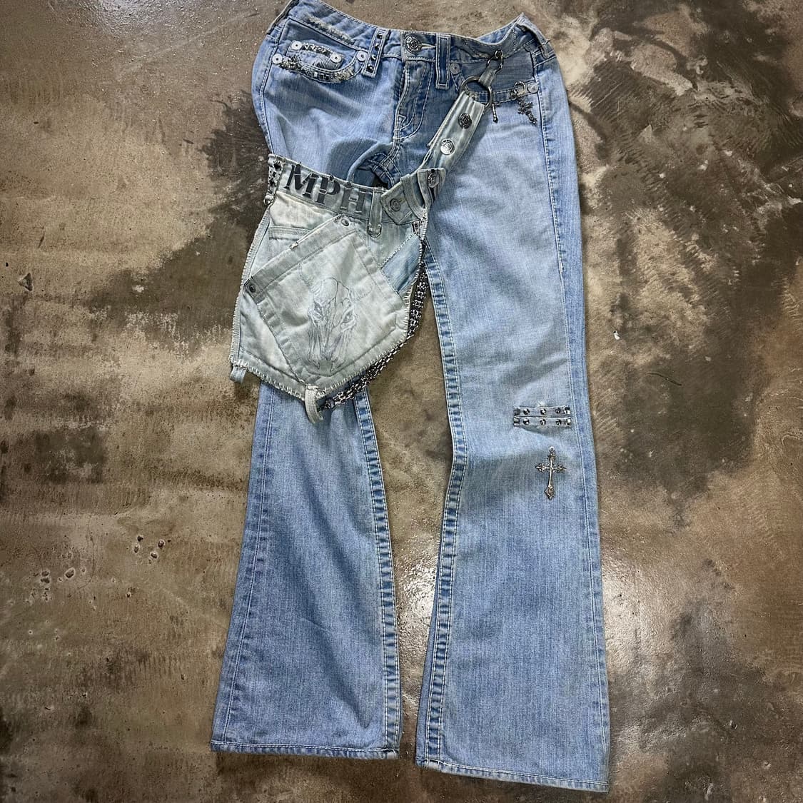 cross flared jeans&holster bag (MPH) 상품이미지2