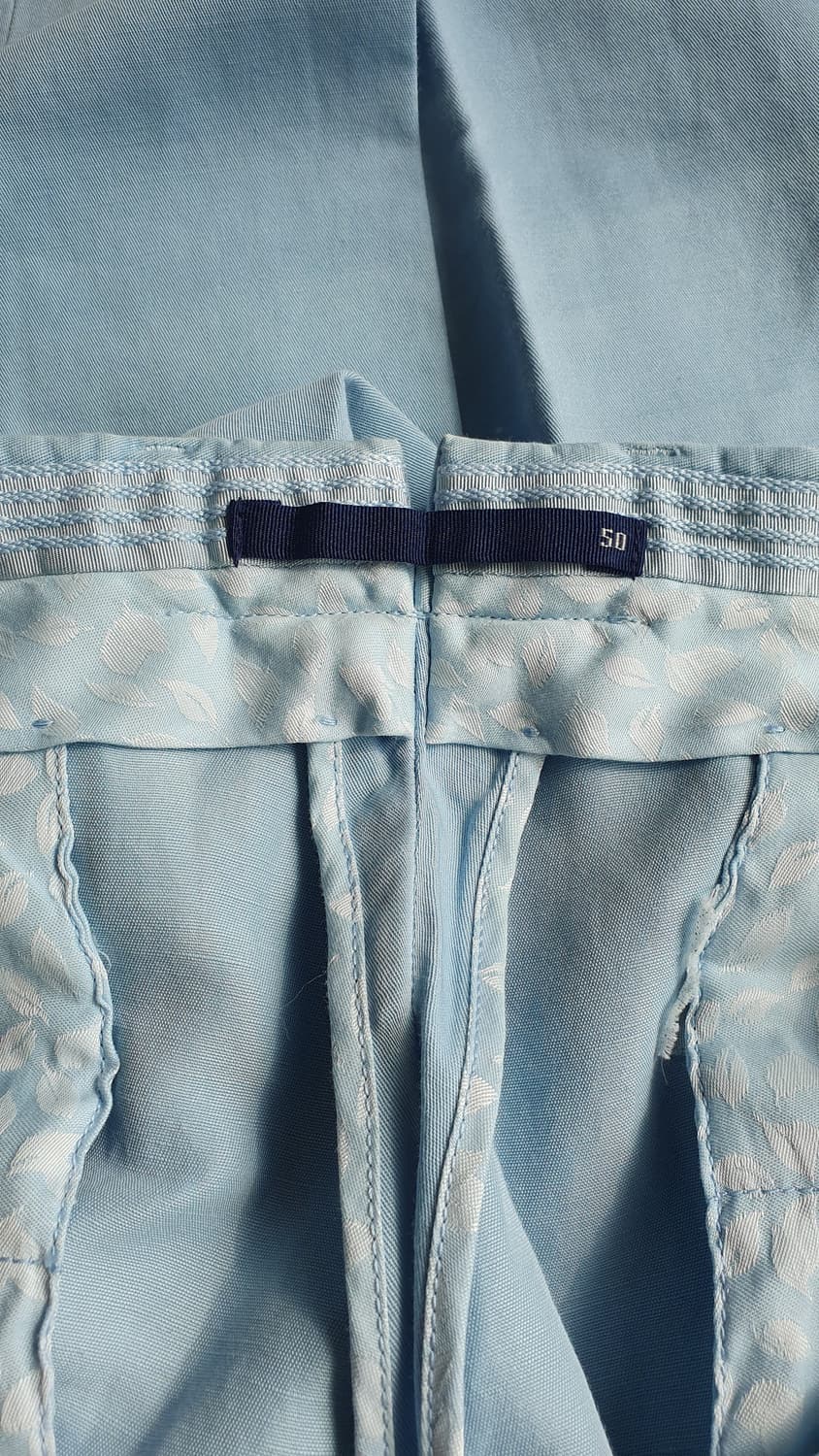 인코텍스 남성 하늘색 린넨 면바지 50 상품이미지4