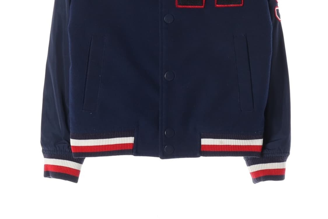 타미힐피거 네이비 울 바시티 자켓 L 12-14 상품이미지5