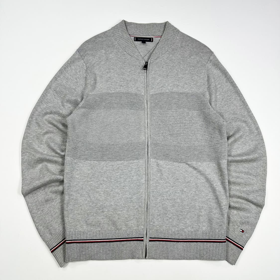 타미힐피거 플래그 그레이 니트 집업 (M) 상품이미지2