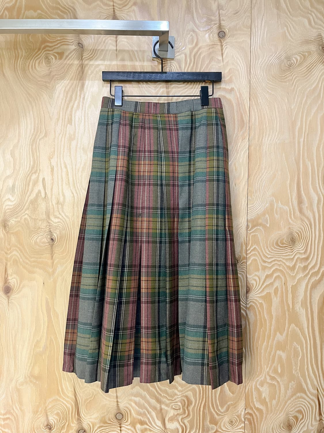 버버리 90's 클래식 체크 울 스커트 상품이미지3