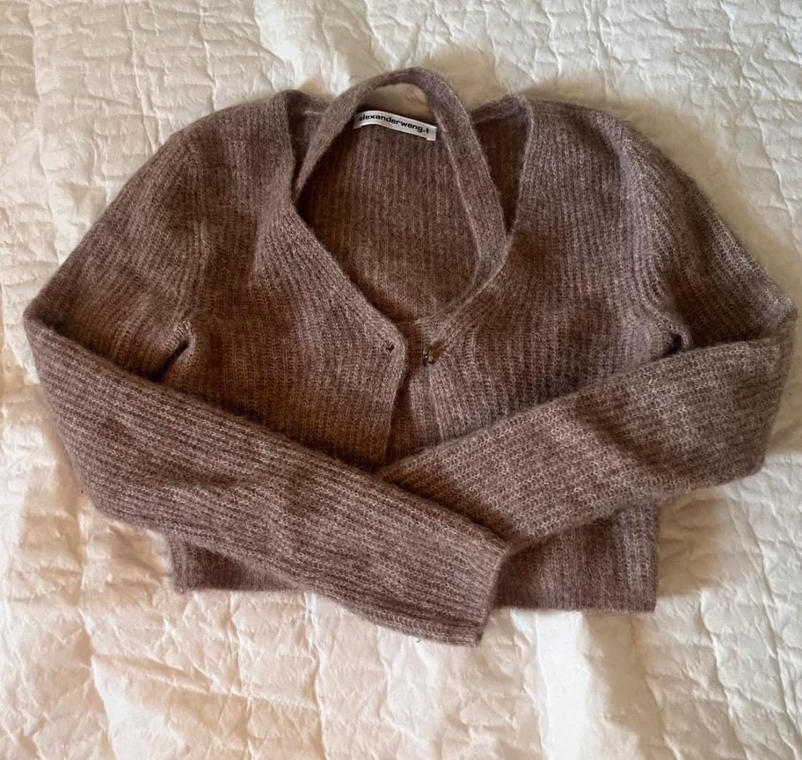 알렉산더왕 크롭 나시 니트 가디건 상품이미지1