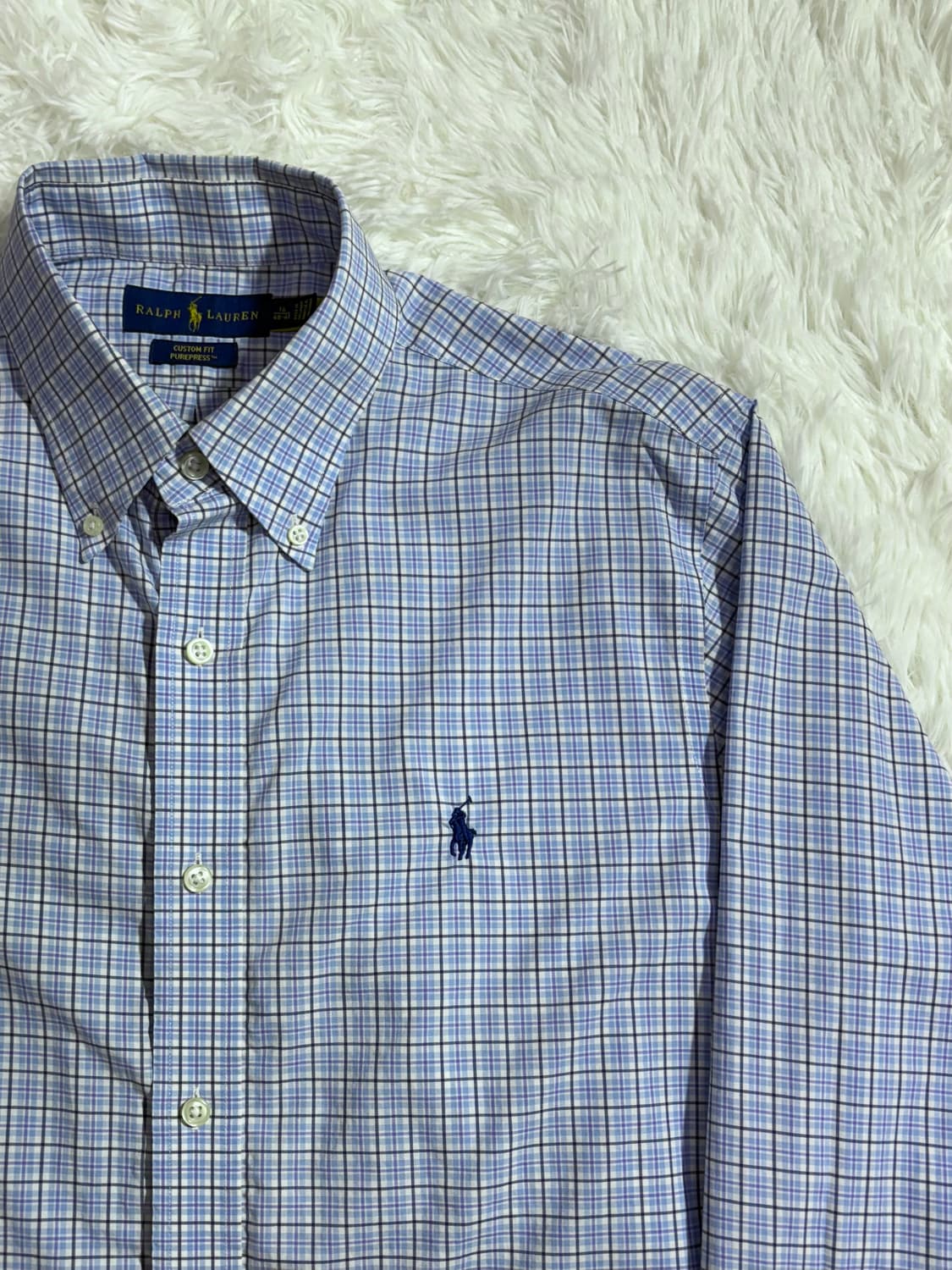 폴로 랄프로렌 QR 포니 체크 셔츠  상품이미지4