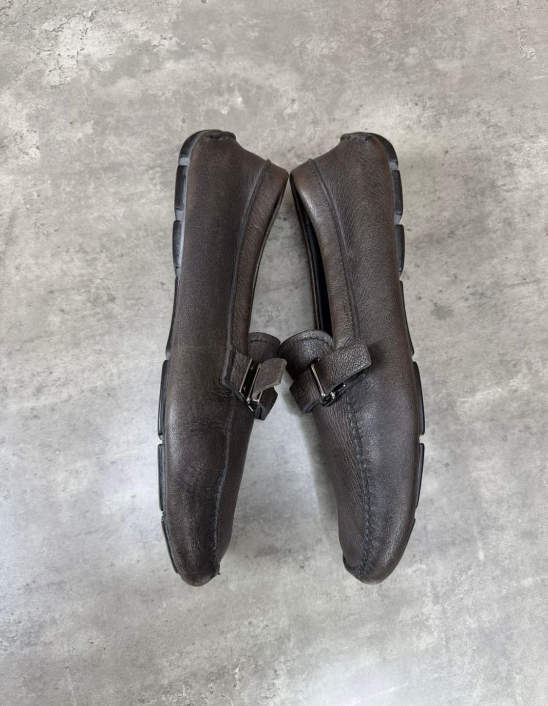 [9.5] 프라다 버클 로퍼 브라운 상품이미지4