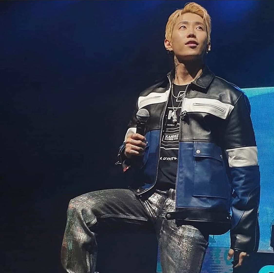 [L] TAEWOO 배색 가죽 자켓 상품이미지3