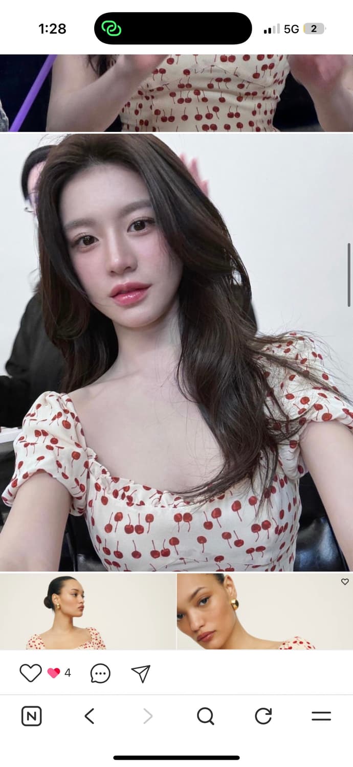 고윤정 리포메이션 체리 원피스 현재 완판된 레어제품 상품이미지1